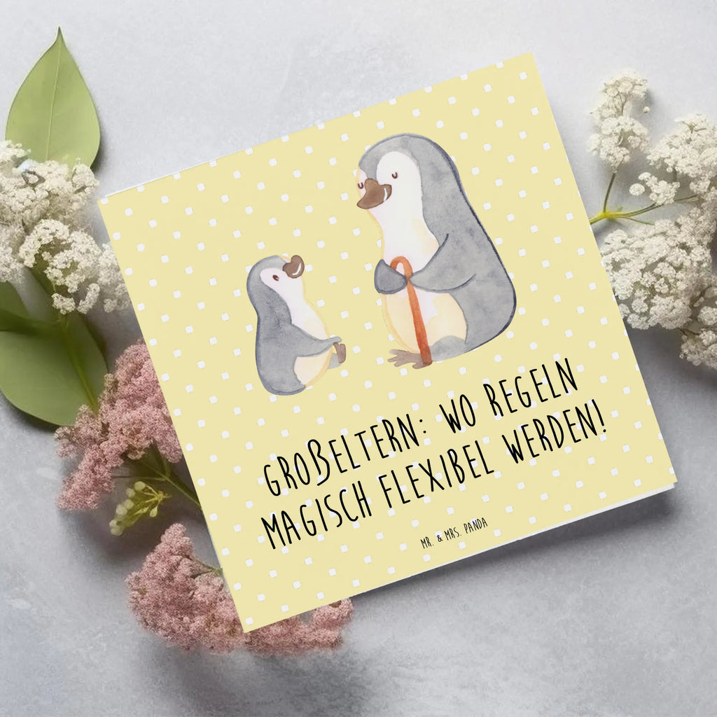 Deluxe Card Großeltern: wo Regeln magisch flexibel werden! Karte, Glückwunschkarte, Einladungskarte, Klappkarte, Hochzeitskarte, Geburtstagskarte, Hochwertige Klappkarte, Grußkarte, Hochwertige Grußkarte, Familie, Vatertag, Muttertag, Bruder, Schwester, Mama, Papa, Oma, Opa