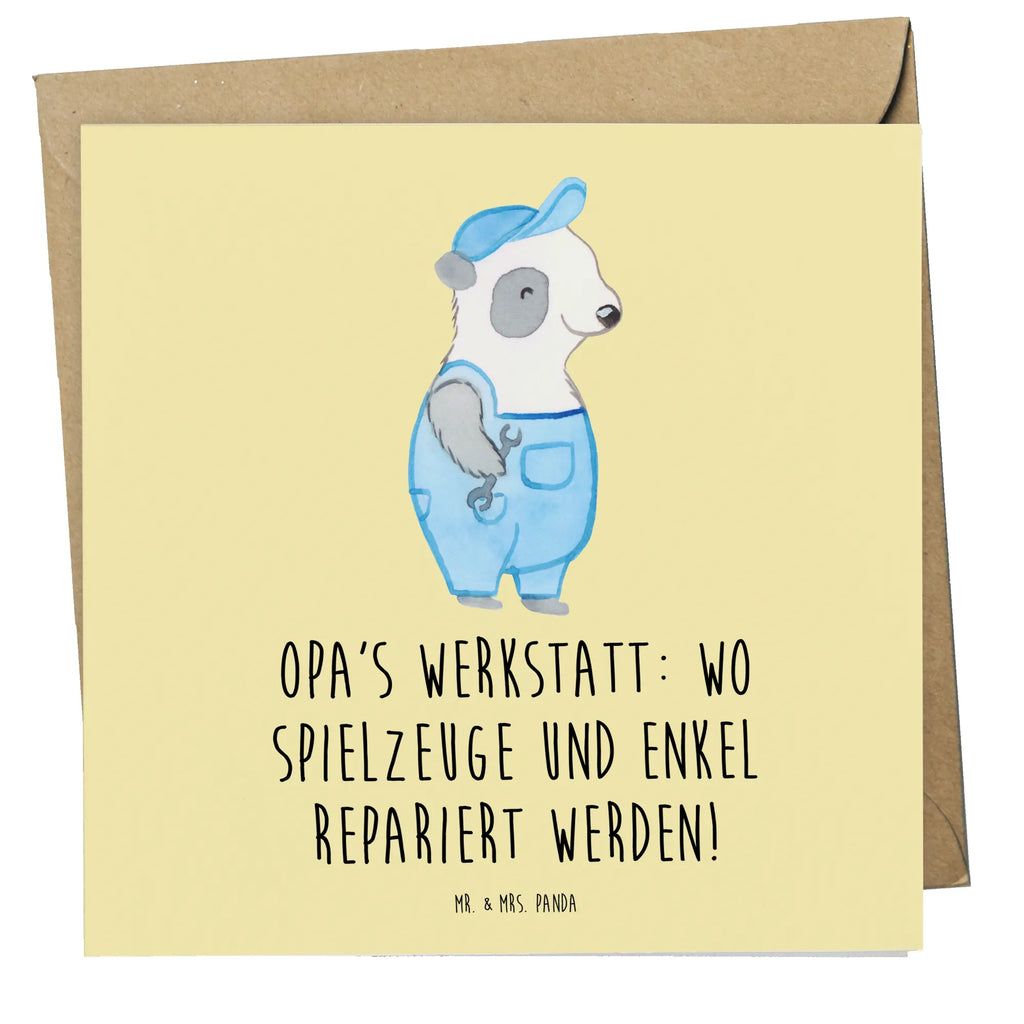 Deluxe Card Opa's Werkstatt: wo Spielzeuge und Enkel repariert werden! Hochzeitskarte, Grußkarte, Hochwertige Klappkarte, Hochwertige Grußkarte, Karte, Klappkarte, Geburtstagskarte, Glückwunschkarte, Einladungskarte, Familie, Vatertag, Muttertag, Bruder, Schwester, Mama, Papa, Oma, Opa