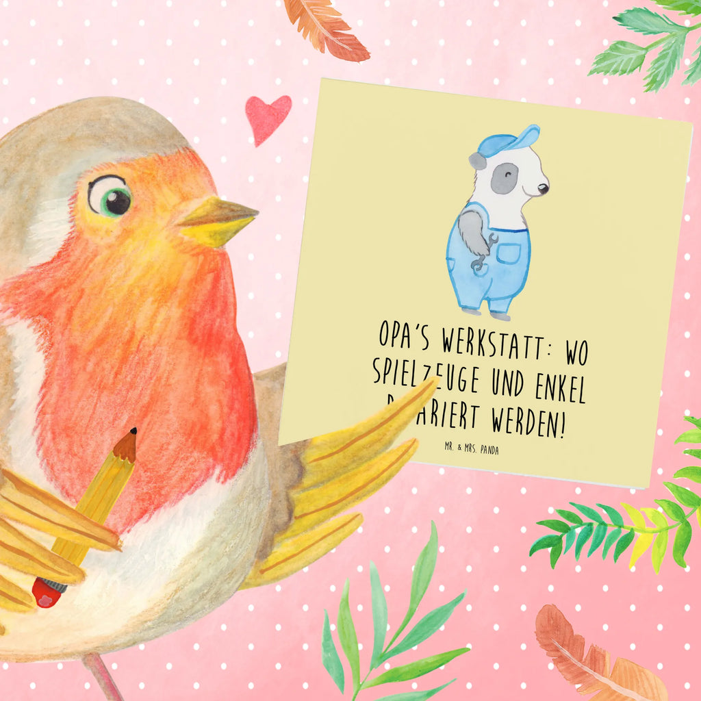 Deluxe Card Opa's Werkstatt: wo Spielzeuge und Enkel repariert werden! Hochzeitskarte, Grußkarte, Hochwertige Klappkarte, Hochwertige Grußkarte, Karte, Klappkarte, Geburtstagskarte, Glückwunschkarte, Einladungskarte, Familie, Vatertag, Muttertag, Bruder, Schwester, Mama, Papa, Oma, Opa