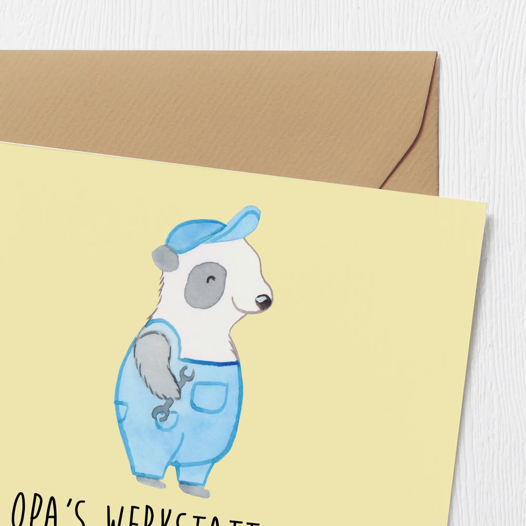 Deluxe Card Opa's Werkstatt: wo Spielzeuge und Enkel repariert werden! Hochzeitskarte, Grußkarte, Hochwertige Klappkarte, Hochwertige Grußkarte, Karte, Klappkarte, Geburtstagskarte, Glückwunschkarte, Einladungskarte, Familie, Vatertag, Muttertag, Bruder, Schwester, Mama, Papa, Oma, Opa