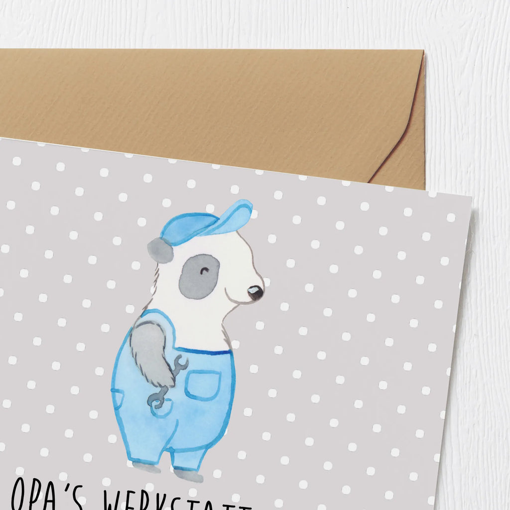 Deluxe Card Opa's Werkstatt: wo Spielzeuge und Enkel repariert werden! Hochzeitskarte, Grußkarte, Hochwertige Klappkarte, Hochwertige Grußkarte, Karte, Klappkarte, Geburtstagskarte, Glückwunschkarte, Einladungskarte, Familie, Vatertag, Muttertag, Bruder, Schwester, Mama, Papa, Oma, Opa