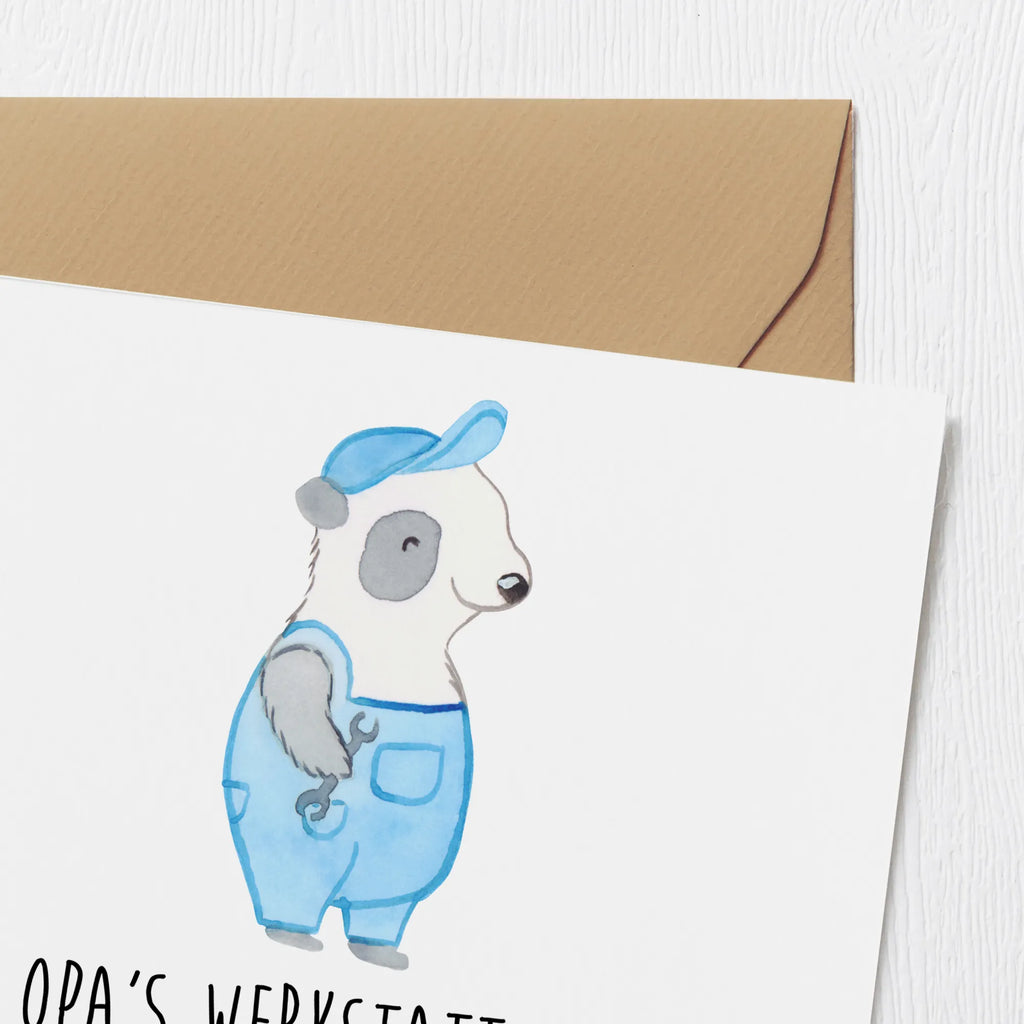 Deluxe Card Opa's Werkstatt: wo Spielzeuge und Enkel repariert werden! Hochzeitskarte, Grußkarte, Hochwertige Klappkarte, Hochwertige Grußkarte, Karte, Klappkarte, Geburtstagskarte, Glückwunschkarte, Einladungskarte, Familie, Vatertag, Muttertag, Bruder, Schwester, Mama, Papa, Oma, Opa