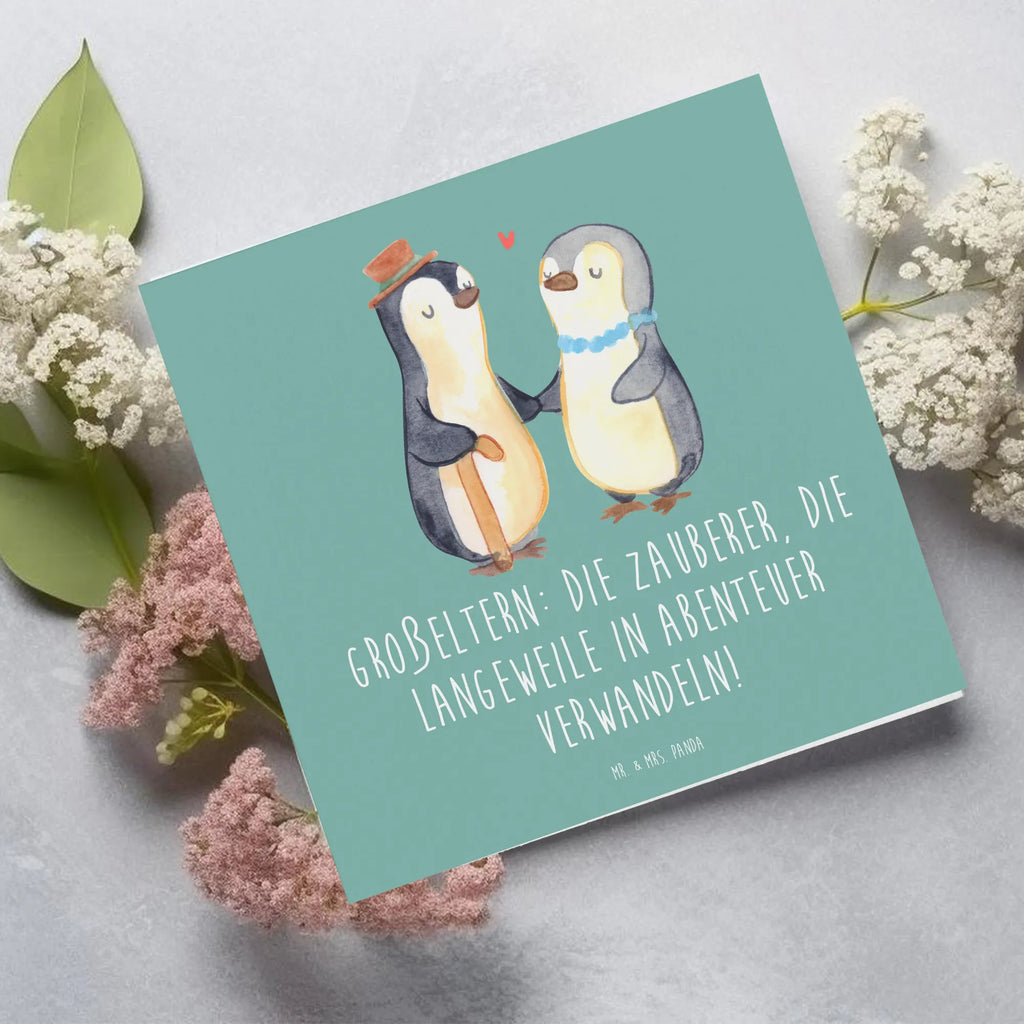 Deluxe Karte Großeltern Zauberer Einladungskarte, Hochwertige Grußkarte, Hochzeitskarte, Karte, Geburtstagskarte, Grußkarte, Hochwertige Klappkarte, Glückwunschkarte, Klappkarte, Familie, Vatertag, Muttertag, Bruder, Schwester, Mama, Papa, Oma, Opa