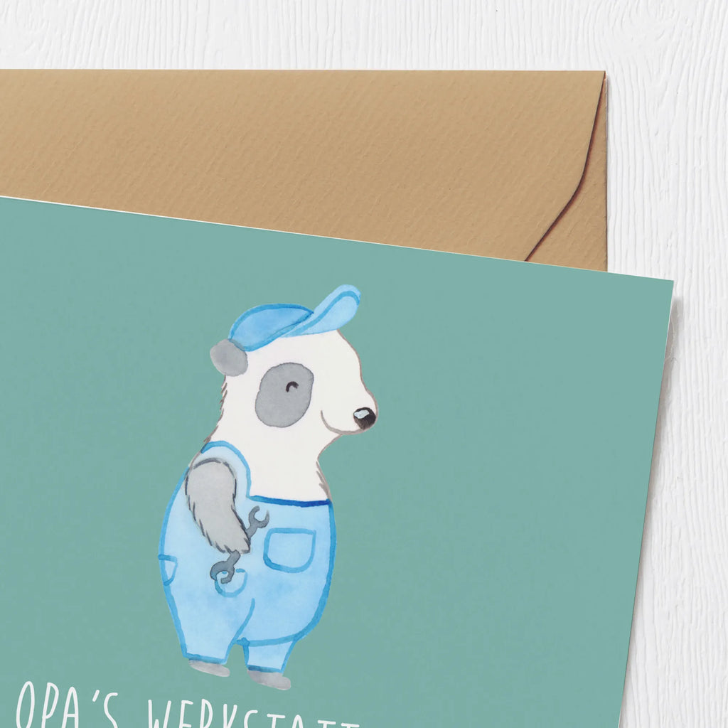 Deluxe Card Opa's Werkstatt: wo Spielzeuge und Enkel repariert werden! Hochzeitskarte, Grußkarte, Hochwertige Klappkarte, Hochwertige Grußkarte, Karte, Klappkarte, Geburtstagskarte, Glückwunschkarte, Einladungskarte, Familie, Vatertag, Muttertag, Bruder, Schwester, Mama, Papa, Oma, Opa