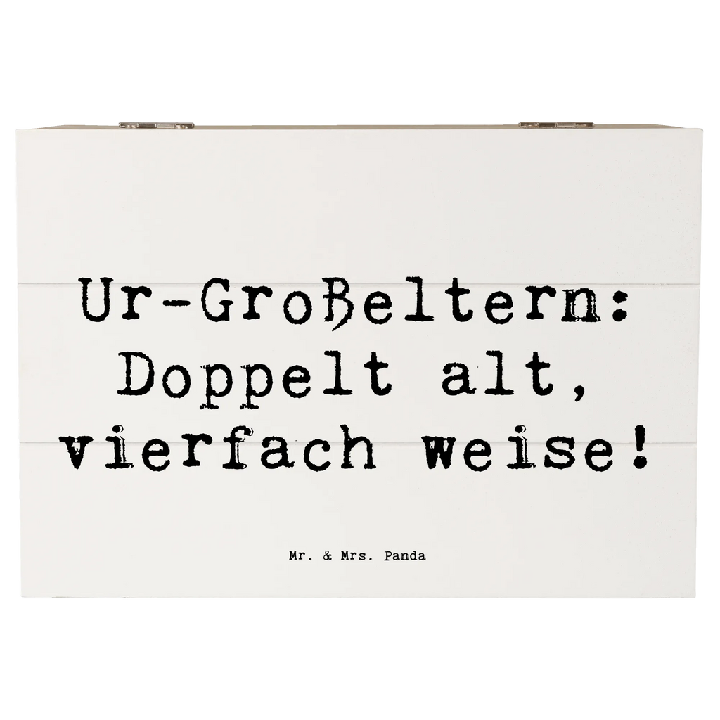 Wooden chest Saying Ur-Großeltern: Doppelt alt, vierfach weise! Dekokiste, Schatzkiste, Aufbewahrungsbox, Truhe, Kiste, XXL, Geschenkdose, Schatulle, Erinnerungsbox, Geschenkbox, Erinnerungskiste, Holzkiste, Familie, Vatertag, Muttertag, Bruder, Schwester, Mama, Papa, Oma, Opa