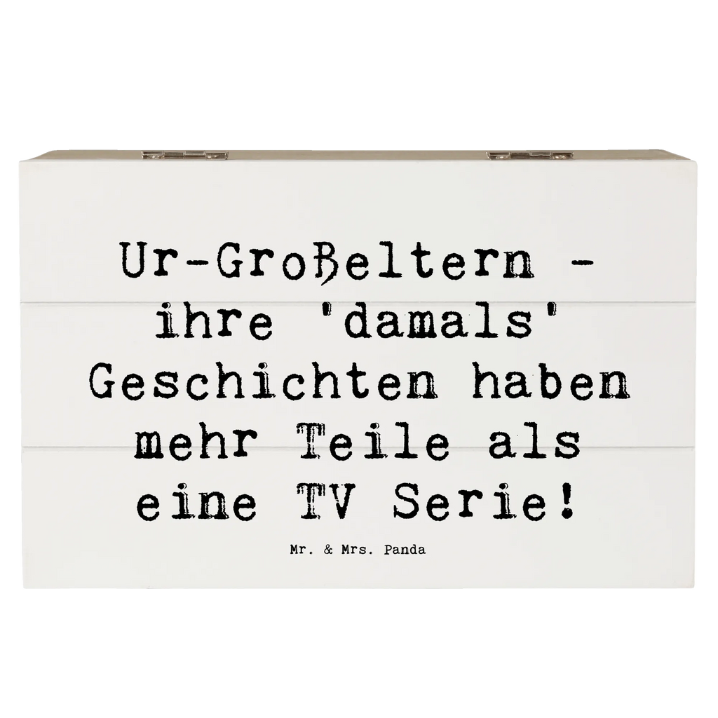 Wooden chest Saying Ur-Großeltern - ihre 'damals' Geschichten haben mehr Teile als eine TV Serie! Erinnerungskiste, Geschenkbox, Truhe, Dekokiste, Aufbewahrungsbox, Erinnerungsbox, XXL, Schatulle, Holzkiste, Geschenkdose, Schatzkiste, Kiste, Familie, Vatertag, Muttertag, Bruder, Schwester, Mama, Papa, Oma, Opa