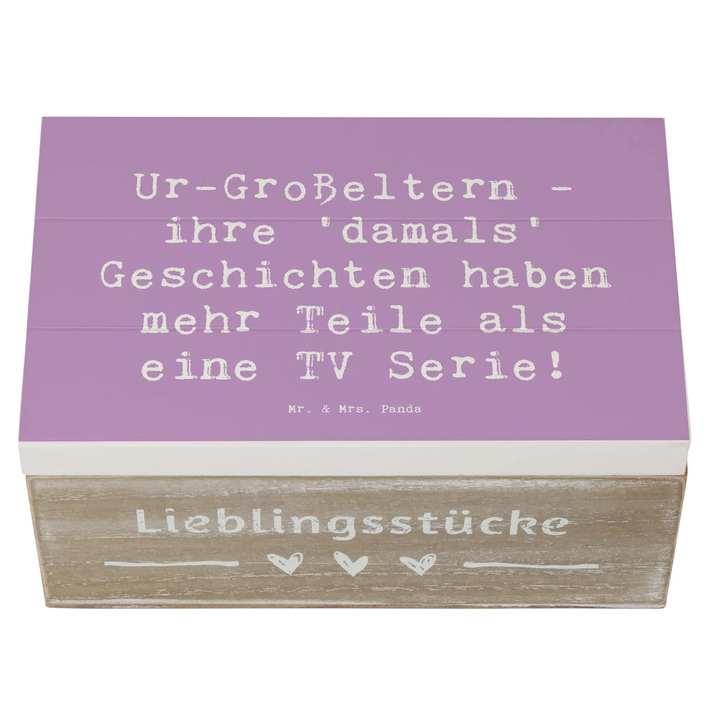 Wooden chest Saying Ur-Großeltern - ihre 'damals' Geschichten haben mehr Teile als eine TV Serie! Erinnerungskiste, Geschenkbox, Truhe, Dekokiste, Aufbewahrungsbox, Erinnerungsbox, XXL, Schatulle, Holzkiste, Geschenkdose, Schatzkiste, Kiste, Familie, Vatertag, Muttertag, Bruder, Schwester, Mama, Papa, Oma, Opa