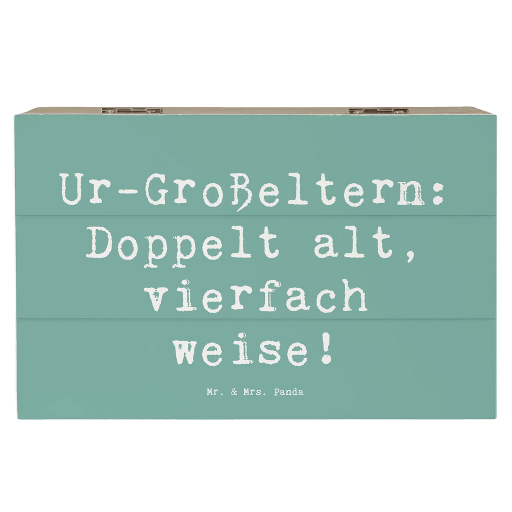Wooden chest Saying Ur-Großeltern: Doppelt alt, vierfach weise! Dekokiste, Schatzkiste, Aufbewahrungsbox, Truhe, Kiste, XXL, Geschenkdose, Schatulle, Erinnerungsbox, Geschenkbox, Erinnerungskiste, Holzkiste, Familie, Vatertag, Muttertag, Bruder, Schwester, Mama, Papa, Oma, Opa