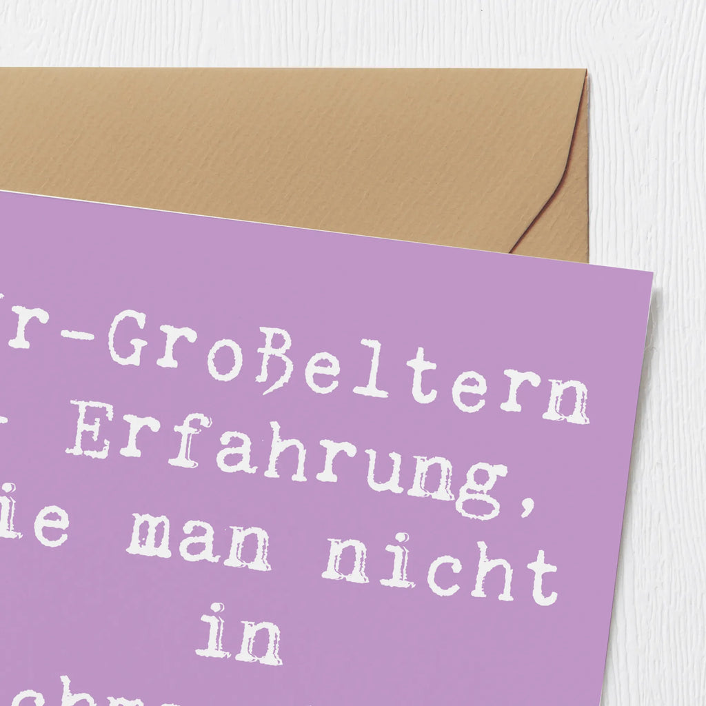Deluxe Card Saying Ur-Großeltern - Erfahrung, die man nicht in Suchmaschinen finden kann. Karte, Geburtstagskarte, Glückwunschkarte, Hochwertige Grußkarte, Hochwertige Klappkarte, Klappkarte, Hochzeitskarte, Einladungskarte, Grußkarte, Familie, Vatertag, Muttertag, Bruder, Schwester, Mama, Papa, Oma, Opa