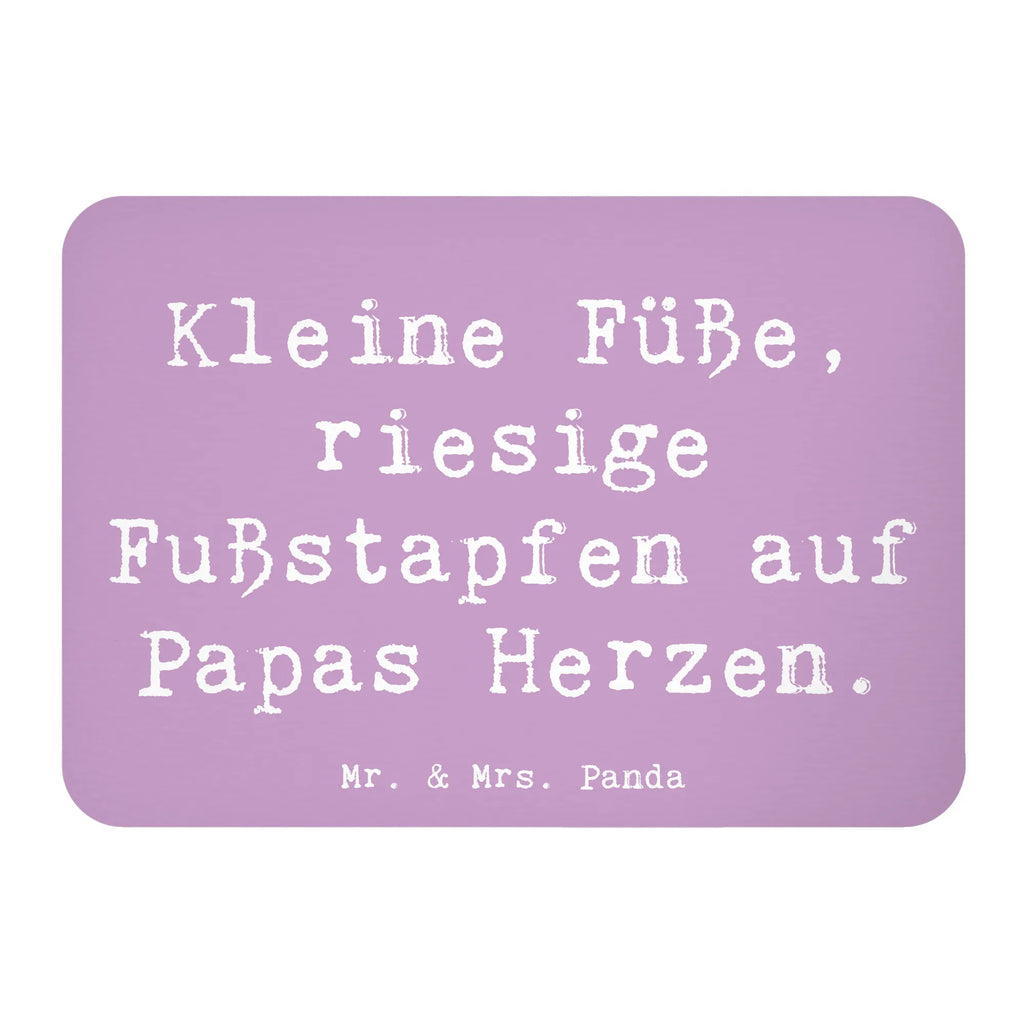 Magnet Saying Kleine Füße, riesige Fußstapfen auf Papas Herzen. Kühlschrankmagnet, Pinnwandmagnet, Souvenir Magnet, Motivmagnete, Dekomagnet, Whiteboard Magnet, Notiz Magnet, Kühlschrank Dekoration, Familie, Vatertag, Muttertag, Bruder, Schwester, Mama, Papa, Oma, Opa