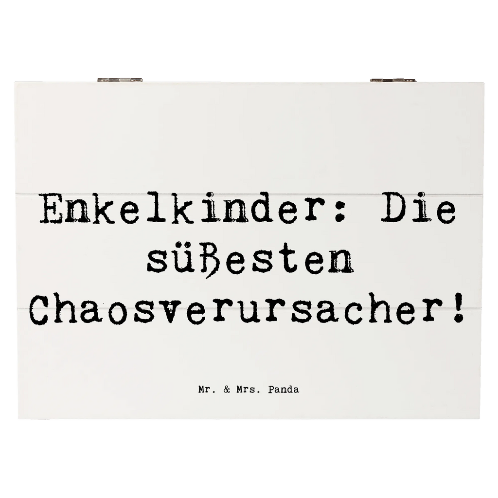 Wooden chest Saying Enkelkinder: Die süßesten Chaosverursacher! Schatulle, Schatzkiste, Holzkiste, Kiste, Geschenkdose, Dekokiste, Aufbewahrungsbox, Erinnerungskiste, Geschenkbox, XXL, Truhe, Erinnerungsbox, Familie, Vatertag, Muttertag, Bruder, Schwester, Mama, Papa, Oma, Opa