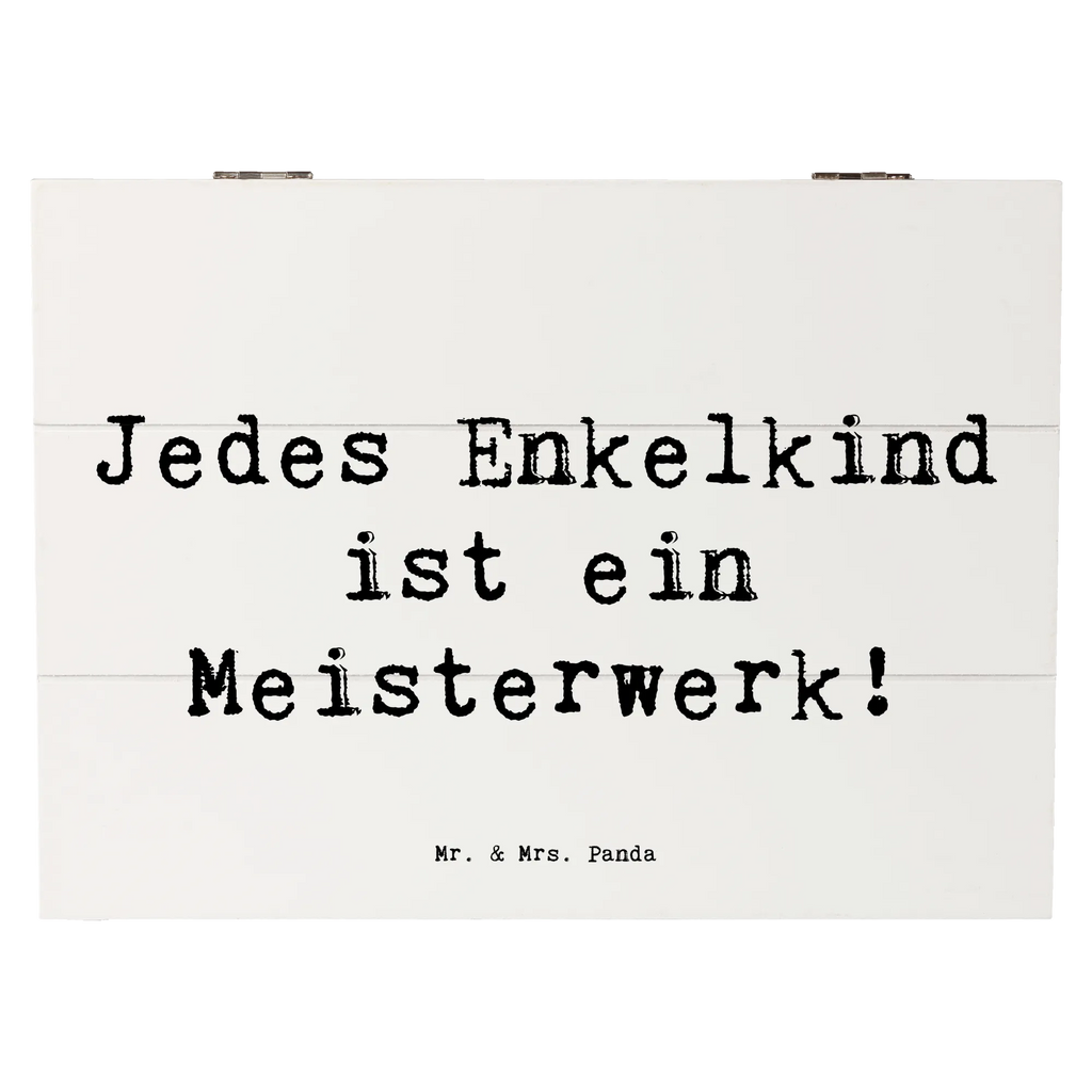 Holzkiste Spruch Enkelkinder Meisterwerk Dekokiste, Kiste, Holzkiste, XXL, Truhe, Schatzkiste, Schatulle, Erinnerungsbox, Geschenkdose, Aufbewahrungsbox, Geschenkbox, Erinnerungskiste, Familie, Vatertag, Muttertag, Bruder, Schwester, Mama, Papa, Oma, Opa