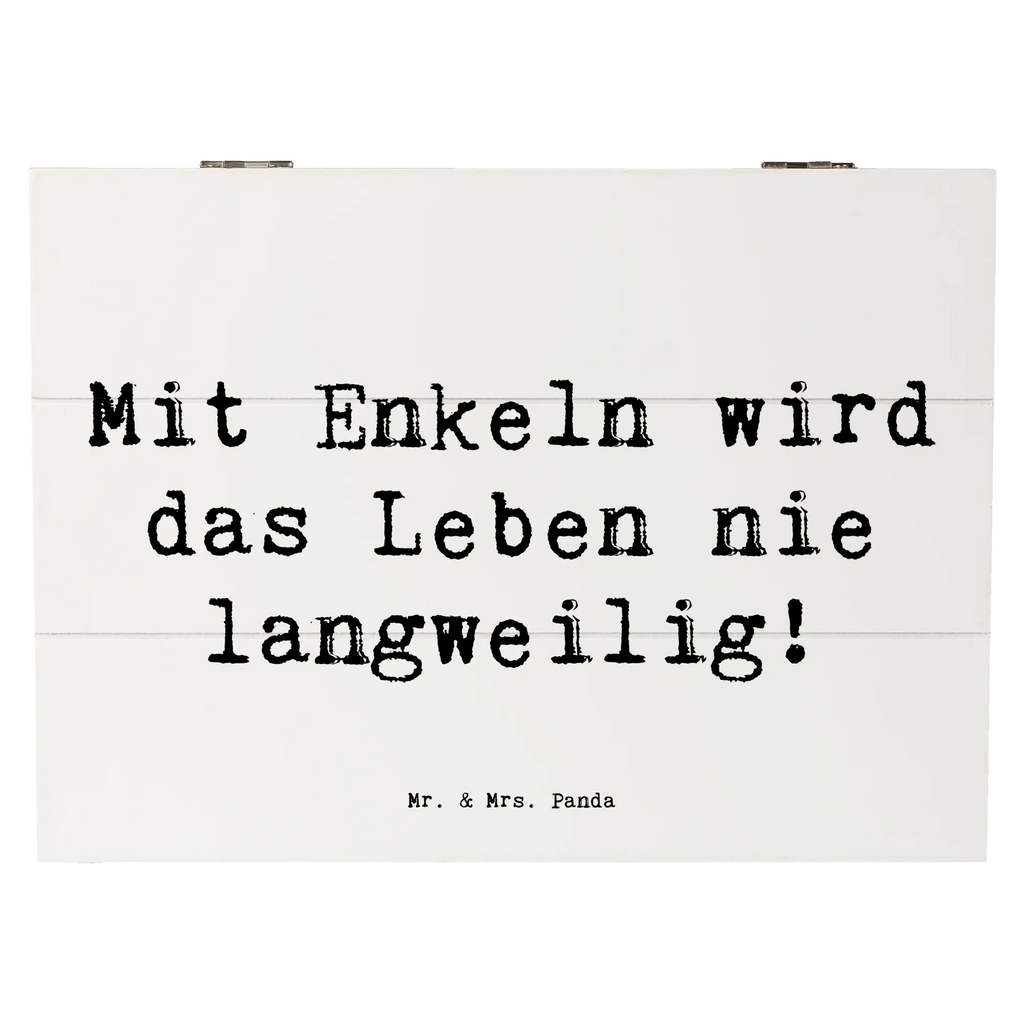 Holzkiste Spruch Enkelkinder Abenteuer Erinnerungskiste, Dekokiste, Schatulle, Aufbewahrungsbox, Geschenkdose, XXL, Truhe, Geschenkbox, Holzkiste, Erinnerungsbox, Schatzkiste, Kiste, Familie, Vatertag, Muttertag, Bruder, Schwester, Mama, Papa, Oma, Opa