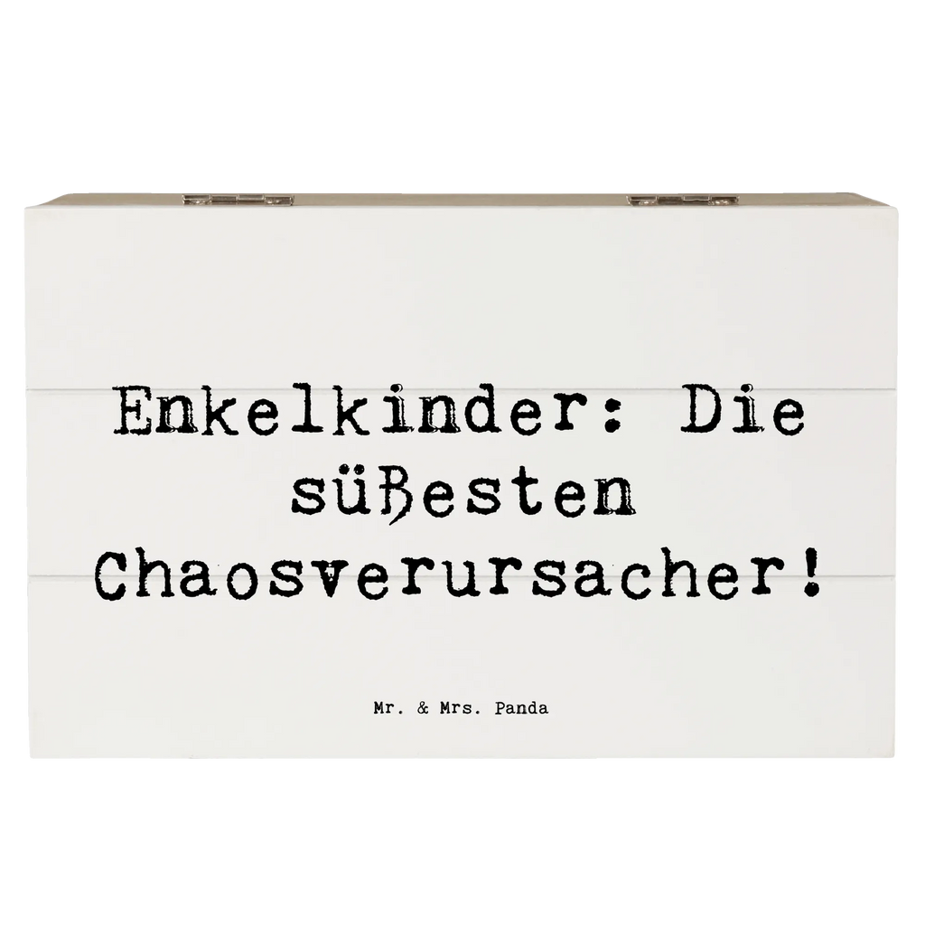 Wooden chest Saying Enkelkinder: Die süßesten Chaosverursacher! Schatulle, Schatzkiste, Holzkiste, Kiste, Geschenkdose, Dekokiste, Aufbewahrungsbox, Erinnerungskiste, Geschenkbox, XXL, Truhe, Erinnerungsbox, Familie, Vatertag, Muttertag, Bruder, Schwester, Mama, Papa, Oma, Opa