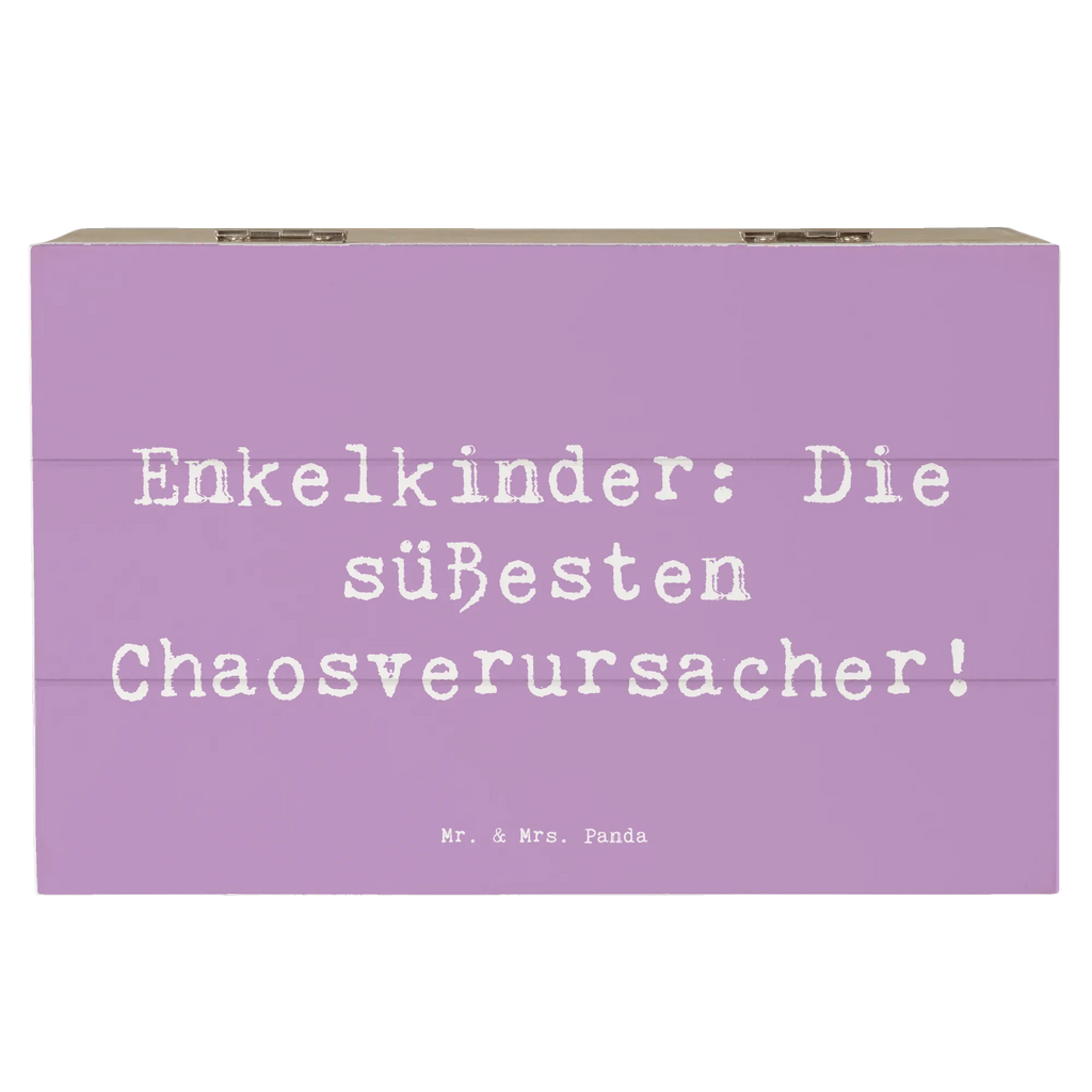 Wooden chest Saying Enkelkinder: Die süßesten Chaosverursacher! Schatulle, Schatzkiste, Holzkiste, Kiste, Geschenkdose, Dekokiste, Aufbewahrungsbox, Erinnerungskiste, Geschenkbox, XXL, Truhe, Erinnerungsbox, Familie, Vatertag, Muttertag, Bruder, Schwester, Mama, Papa, Oma, Opa