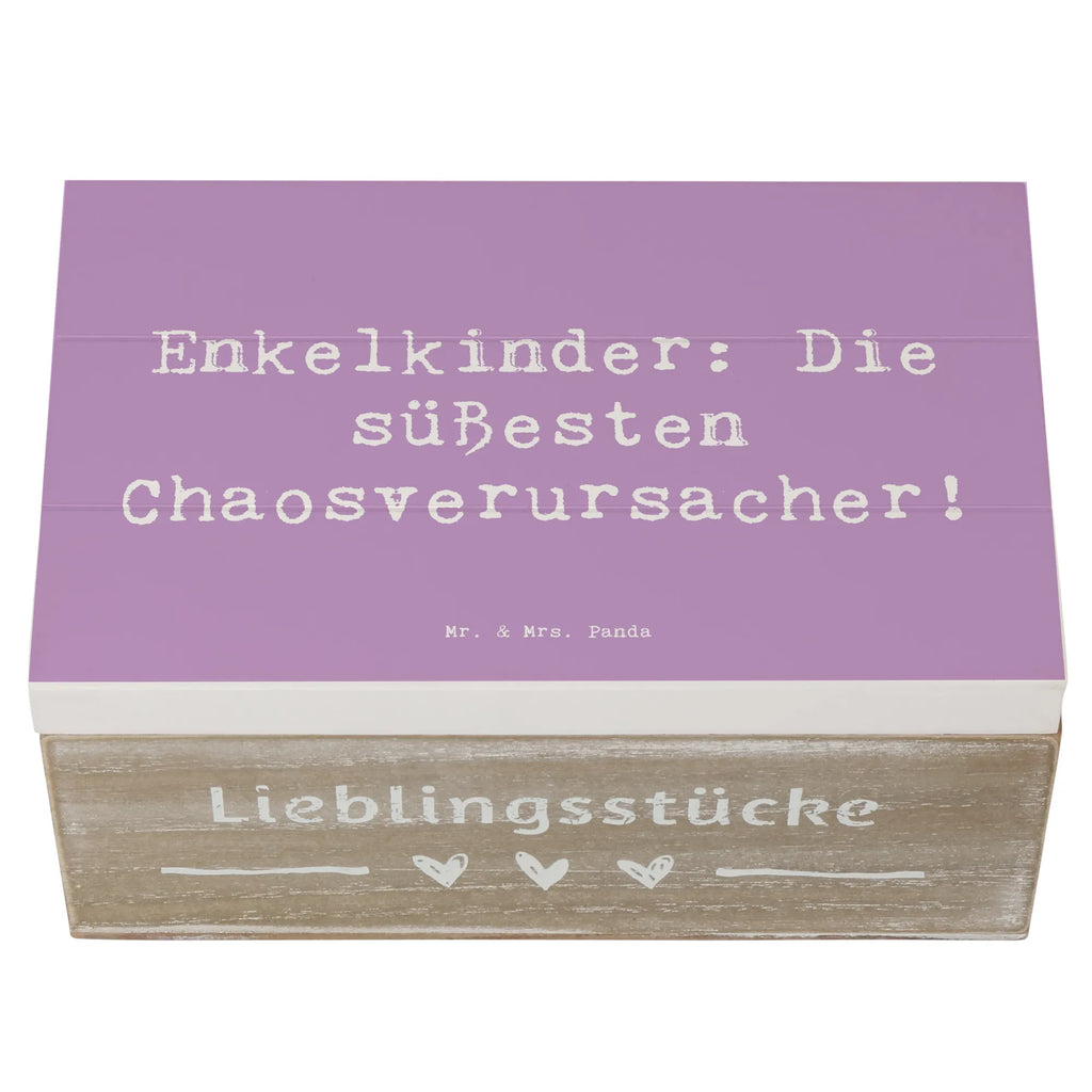 Wooden chest Saying Enkelkinder: Die süßesten Chaosverursacher! Schatulle, Schatzkiste, Holzkiste, Kiste, Geschenkdose, Dekokiste, Aufbewahrungsbox, Erinnerungskiste, Geschenkbox, XXL, Truhe, Erinnerungsbox, Familie, Vatertag, Muttertag, Bruder, Schwester, Mama, Papa, Oma, Opa