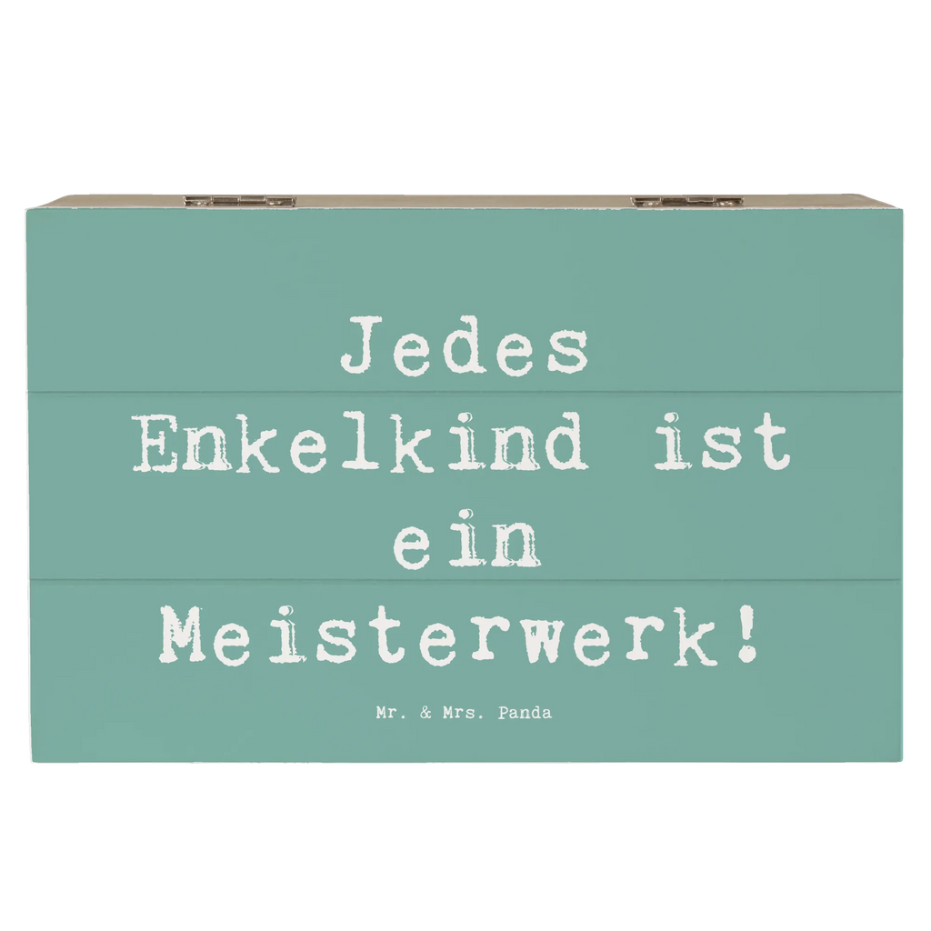 Holzkiste Spruch Enkelkinder Meisterwerk Dekokiste, Kiste, Holzkiste, XXL, Truhe, Schatzkiste, Schatulle, Erinnerungsbox, Geschenkdose, Aufbewahrungsbox, Geschenkbox, Erinnerungskiste, Familie, Vatertag, Muttertag, Bruder, Schwester, Mama, Papa, Oma, Opa