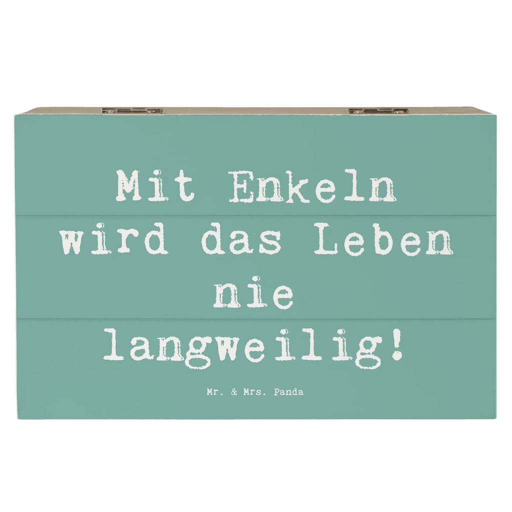 Holzkiste Spruch Enkelkinder Abenteuer Erinnerungskiste, Dekokiste, Schatulle, Aufbewahrungsbox, Geschenkdose, XXL, Truhe, Geschenkbox, Holzkiste, Erinnerungsbox, Schatzkiste, Kiste, Familie, Vatertag, Muttertag, Bruder, Schwester, Mama, Papa, Oma, Opa