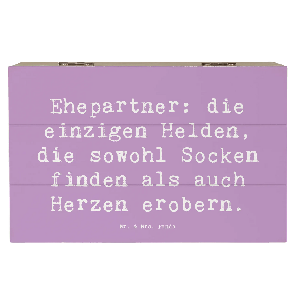 Holzkiste Spruch Ehepartner Helden Schatulle, Erinnerungsbox, Kiste, XXL, Erinnerungskiste, Truhe, Dekokiste, Schatzkiste, Geschenkdose, Aufbewahrungsbox, Holzkiste, Geschenkbox, Familie, Vatertag, Muttertag, Bruder, Schwester, Mama, Papa, Oma, Opa