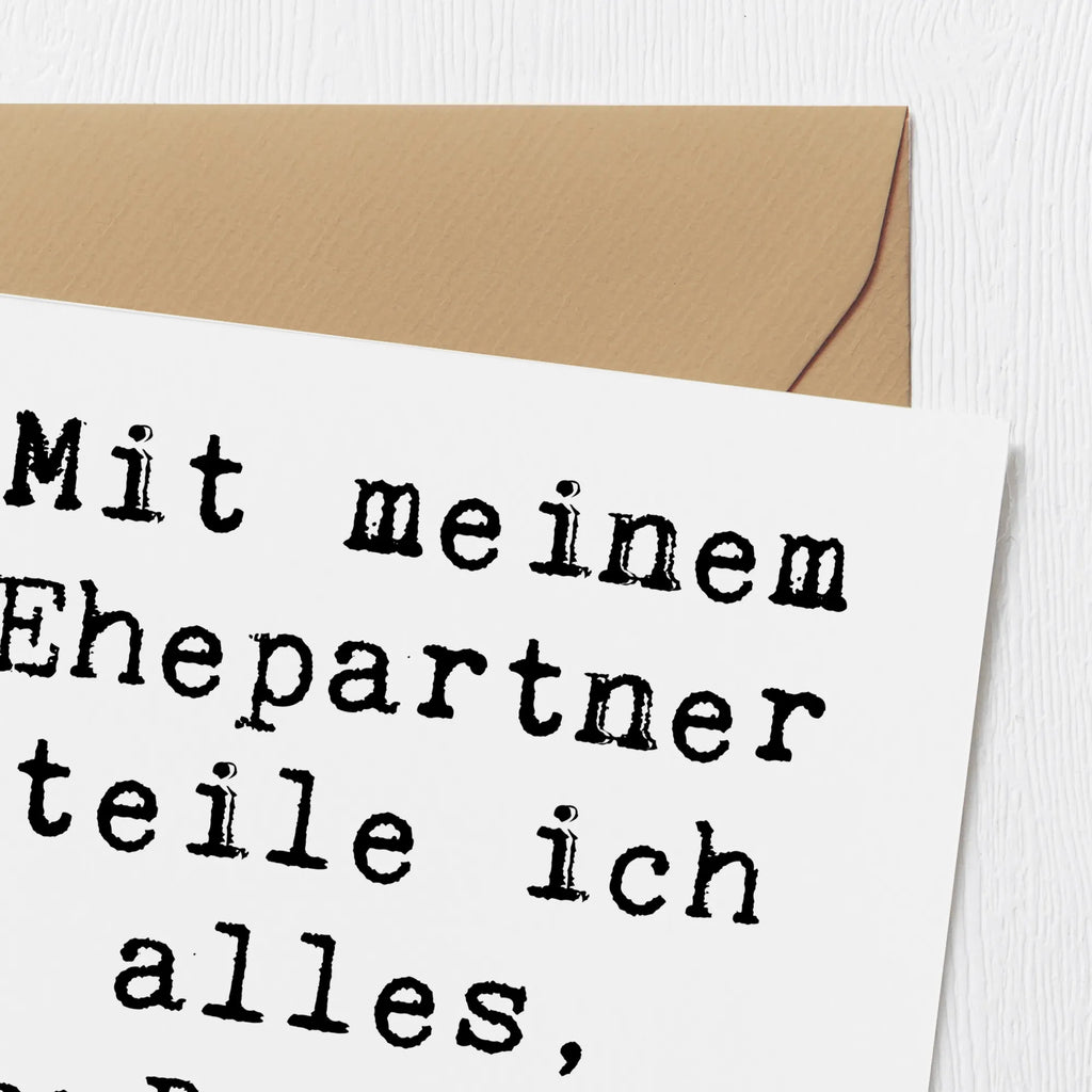 Deluxe Karte Spruch Ehepartner Dessert Hochwertige Klappkarte, Karte, Grußkarte, Glückwunschkarte, Klappkarte, Einladungskarte, Hochwertige Grußkarte, Hochzeitskarte, Geburtstagskarte, Familie, Vatertag, Muttertag, Bruder, Schwester, Mama, Papa, Oma, Opa