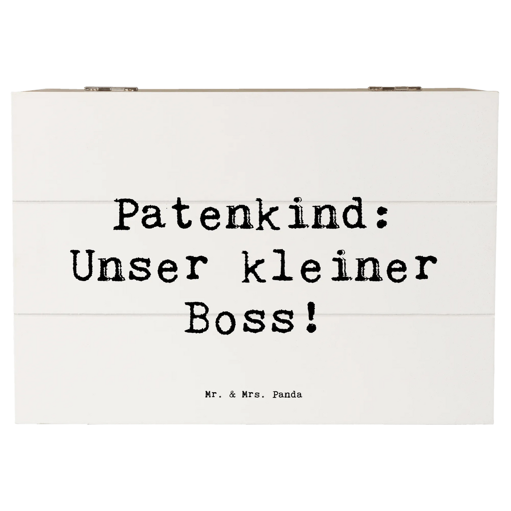 Holzkiste Spruch Patenkind Boss Aufbewahrungsbox, Kiste, Schatulle, Schatzkiste, Geschenkdose, Truhe, Holzkiste, Erinnerungskiste, XXL, Dekokiste, Geschenkbox, Erinnerungsbox, Familie, Vatertag, Muttertag, Bruder, Schwester, Mama, Papa, Oma, Opa