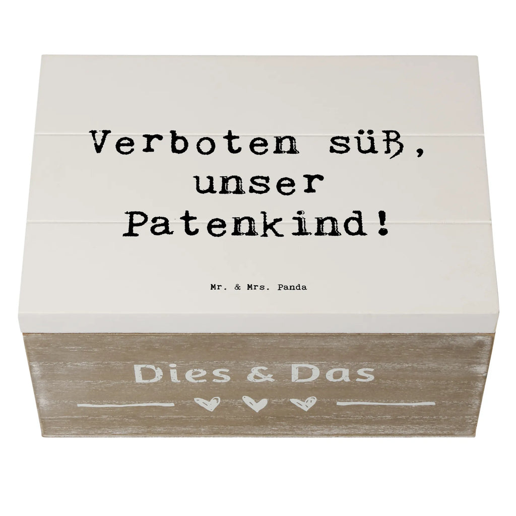 Holzkiste Spruch Verboten süß Patenkind Dekokiste, Aufbewahrungsbox, Geschenkdose, Schatulle, Geschenkbox, Holzkiste, Erinnerungsbox, Schatzkiste, Erinnerungskiste, XXL, Truhe, Kiste, Familie, Vatertag, Muttertag, Bruder, Schwester, Mama, Papa, Oma, Opa