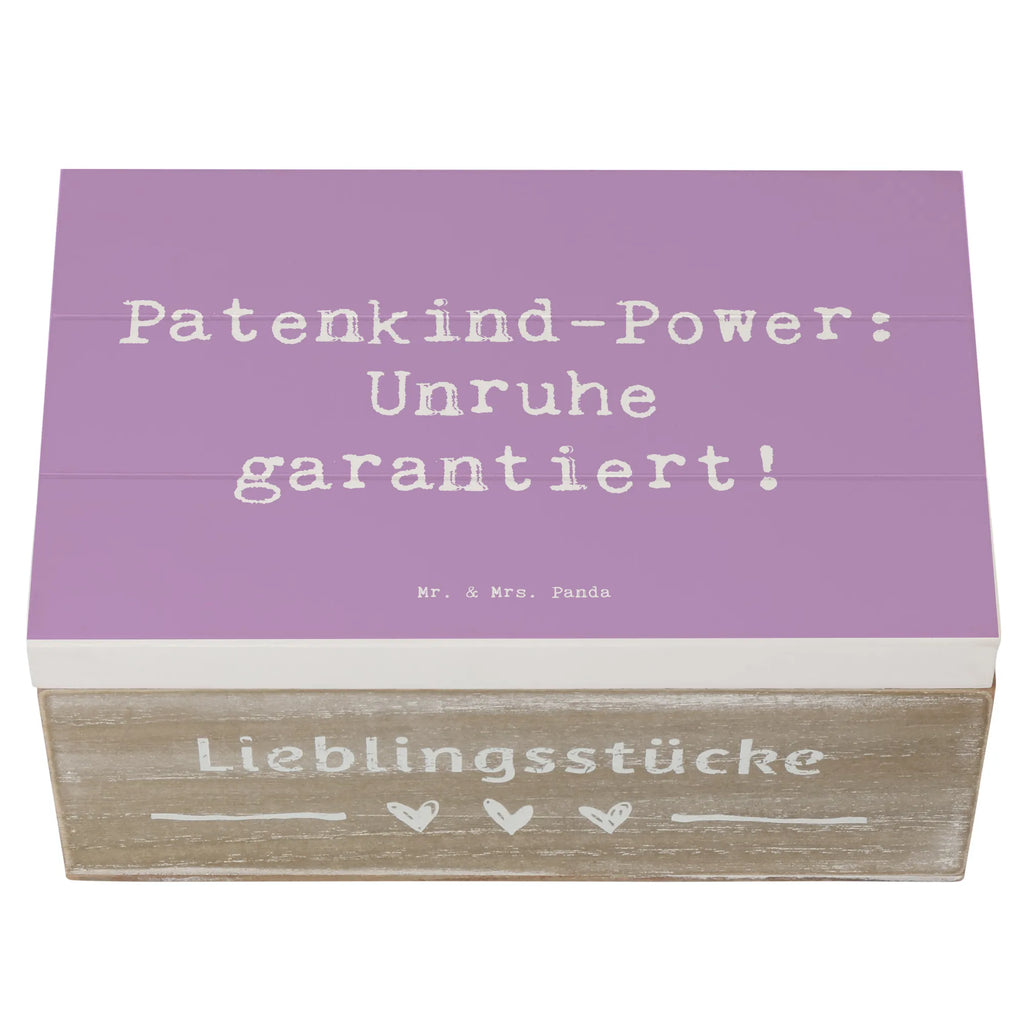 Holzkiste Spruch Patenkind Power Geschenkdose, XXL, Schatulle, Schatzkiste, Geschenkbox, Erinnerungsbox, Aufbewahrungsbox, Dekokiste, Truhe, Kiste, Erinnerungskiste, Holzkiste, Familie, Vatertag, Muttertag, Bruder, Schwester, Mama, Papa, Oma, Opa