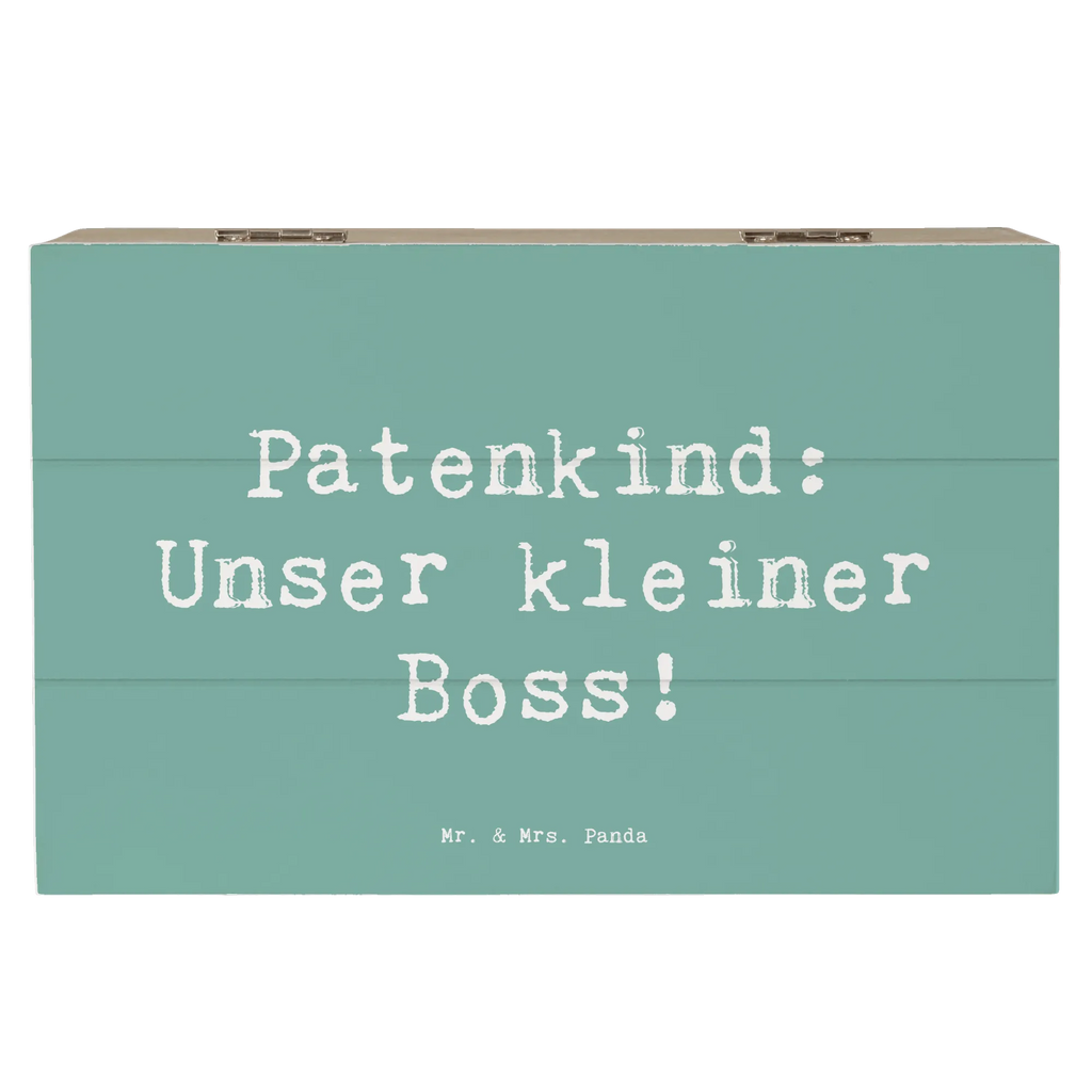 Holzkiste Spruch Patenkind Boss Aufbewahrungsbox, Kiste, Schatulle, Schatzkiste, Geschenkdose, Truhe, Holzkiste, Erinnerungskiste, XXL, Dekokiste, Geschenkbox, Erinnerungsbox, Familie, Vatertag, Muttertag, Bruder, Schwester, Mama, Papa, Oma, Opa