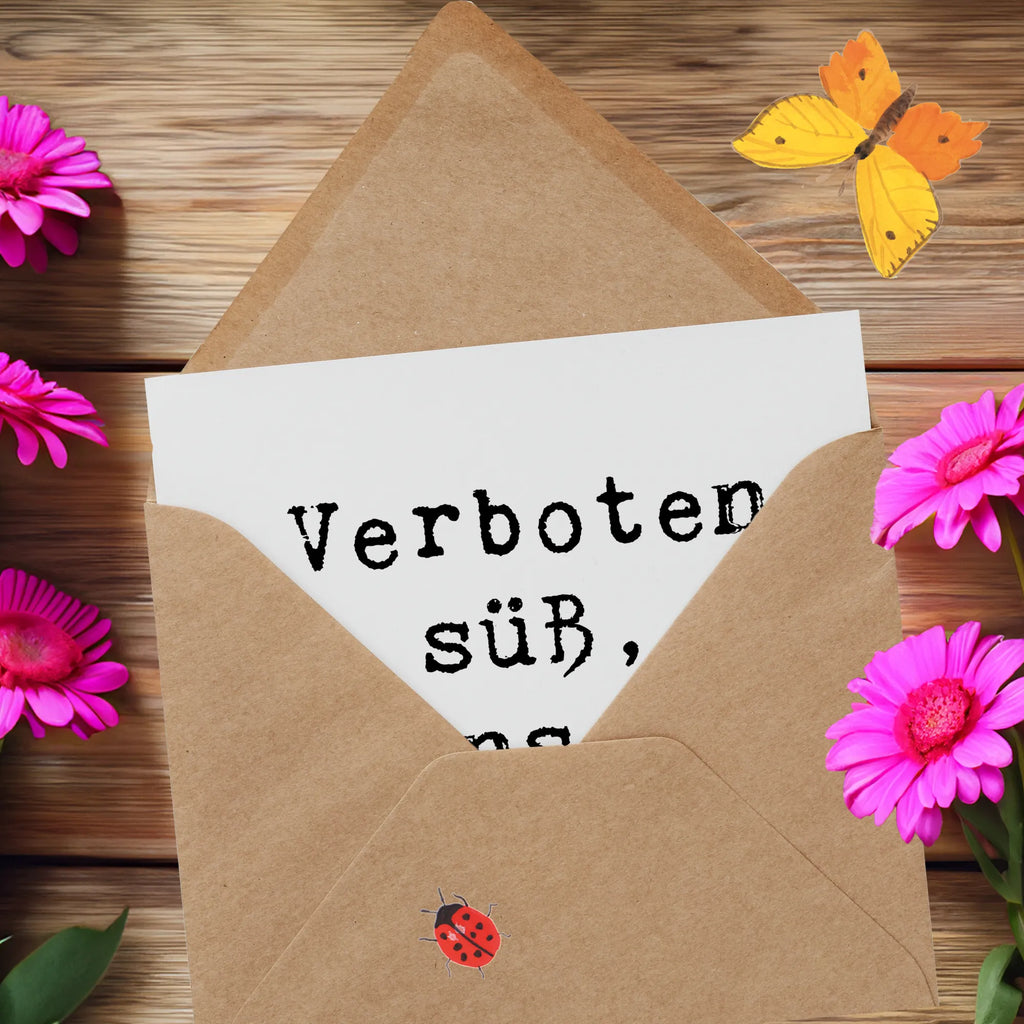 Deluxe Card Saying Verboten süß, unser Patenkind! Hochwertige Klappkarte, Geburtstagskarte, Klappkarte, Glückwunschkarte, Einladungskarte, Grußkarte, Hochwertige Grußkarte, Karte, Hochzeitskarte, Familie, Vatertag, Muttertag, Bruder, Schwester, Mama, Papa, Oma, Opa
