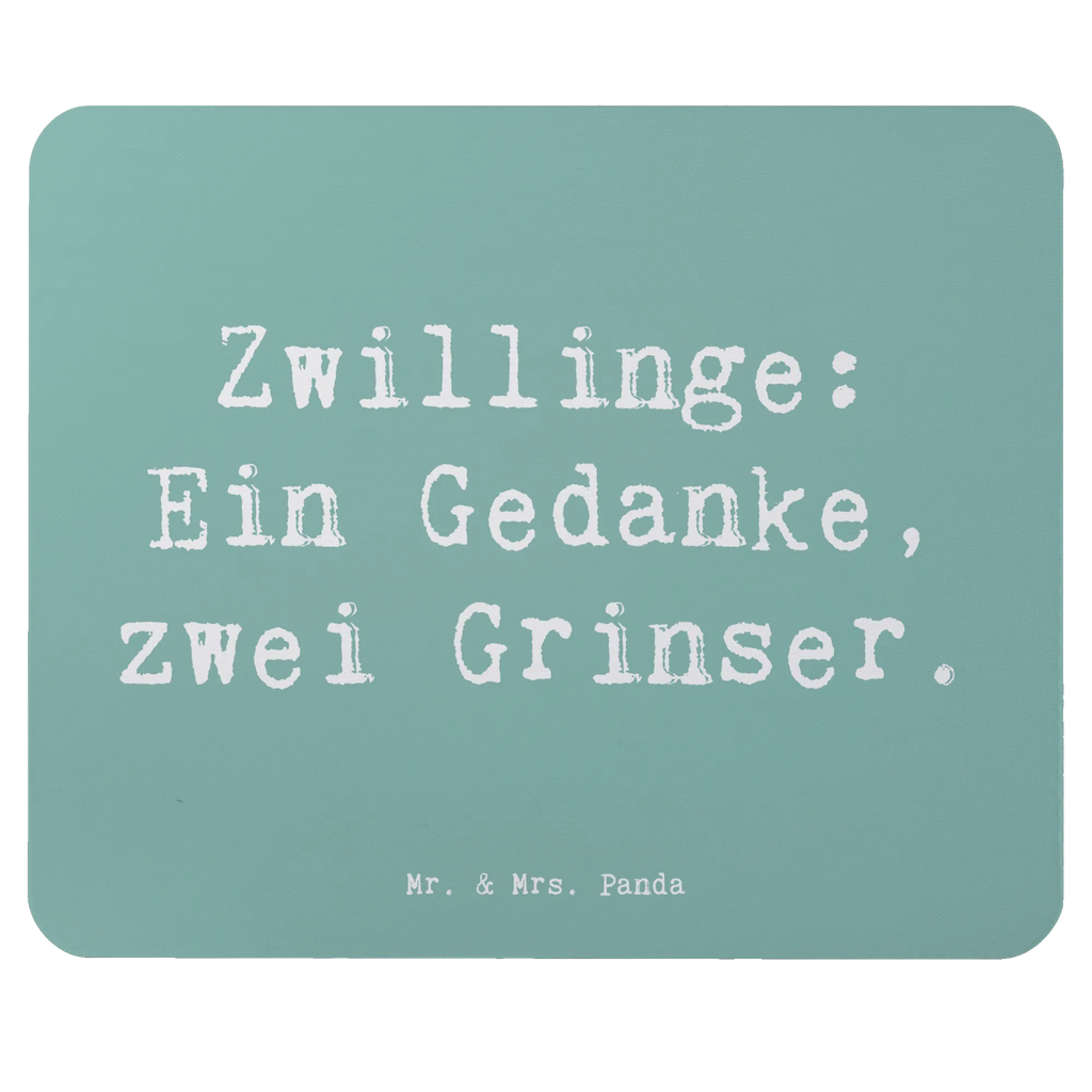 Mouse mat Saying Zwillinge: Ein Gedanke, zwei Grinser. Mousepad, Computer zubehör, Büroausstattung, PC Zubehör, Arbeitszimmer, Mauspad, Einzigartiges Mauspad, Designer Mauspad, Mausunterlage, Mauspad Büro, Familie, Vatertag, Muttertag, Bruder, Schwester, Mama, Papa, Oma, Opa