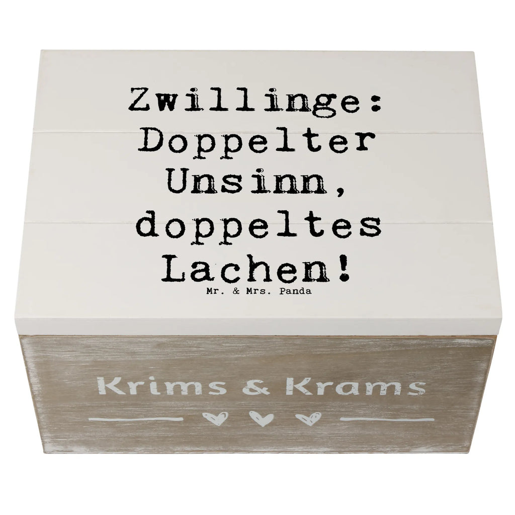 Holzkiste Spruch Zwillingsgeschwister Spaß Schatzkiste, Geschenkbox, Kiste, Erinnerungsbox, XXL, Schatulle, Geschenkdose, Truhe, Erinnerungskiste, Dekokiste, Holzkiste, Aufbewahrungsbox, Familie, Vatertag, Muttertag, Bruder, Schwester, Mama, Papa, Oma, Opa
