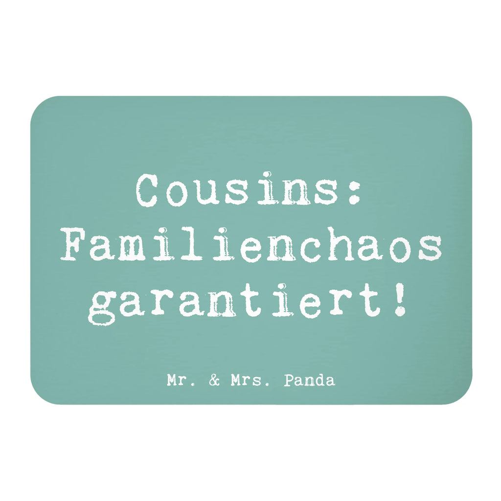 Magnet Saying Cousins: Familienchaos garantiert! Kühlschrankmagnet, Whiteboard Magnet, Notiz Magnet, Kühlschrank Dekoration, Pinnwandmagnet, Motivmagnete, Dekomagnet, Souvenir Magnet, Familie, Vatertag, Muttertag, Bruder, Schwester, Mama, Papa, Oma, Opa