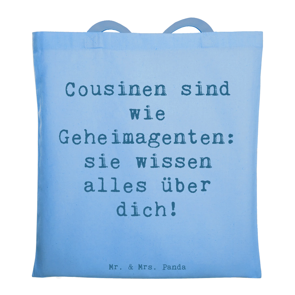 Tragetasche Spruch Cousinen Geheimagenten Beuteltasche, Beutel, Einkaufstasche, Jutebeutel, Stoffbeutel, Tasche, Shopper, Umhängetasche, Strandtasche, Schultertasche, Stofftasche, Tragetasche, Badetasche, Jutetasche, Einkaufstüte, Laptoptasche, Familie, Vatertag, Muttertag, Bruder, Schwester, Mama, Papa, Oma, Opa