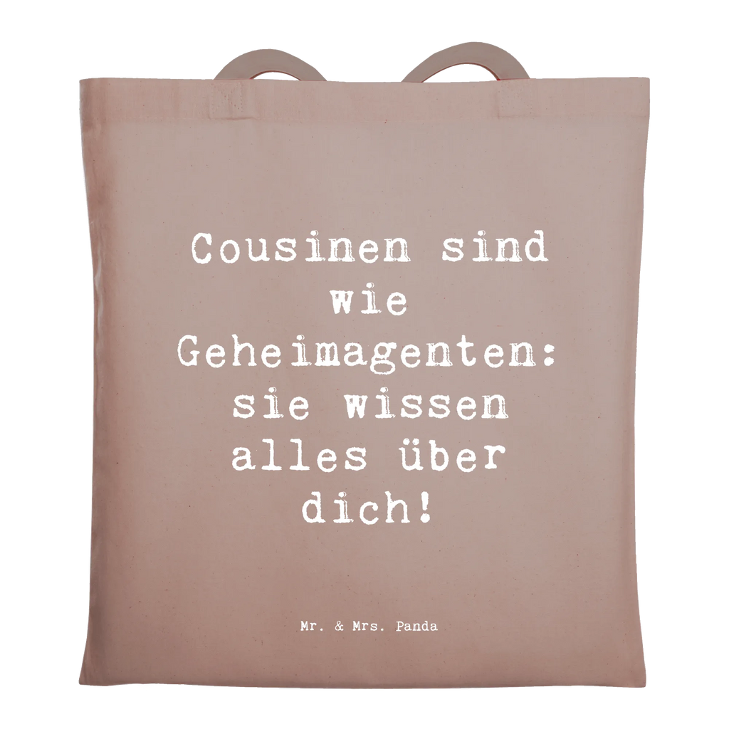 Tragetasche Spruch Cousinen Geheimagenten Beuteltasche, Beutel, Einkaufstasche, Jutebeutel, Stoffbeutel, Tasche, Shopper, Umhängetasche, Strandtasche, Schultertasche, Stofftasche, Tragetasche, Badetasche, Jutetasche, Einkaufstüte, Laptoptasche, Familie, Vatertag, Muttertag, Bruder, Schwester, Mama, Papa, Oma, Opa