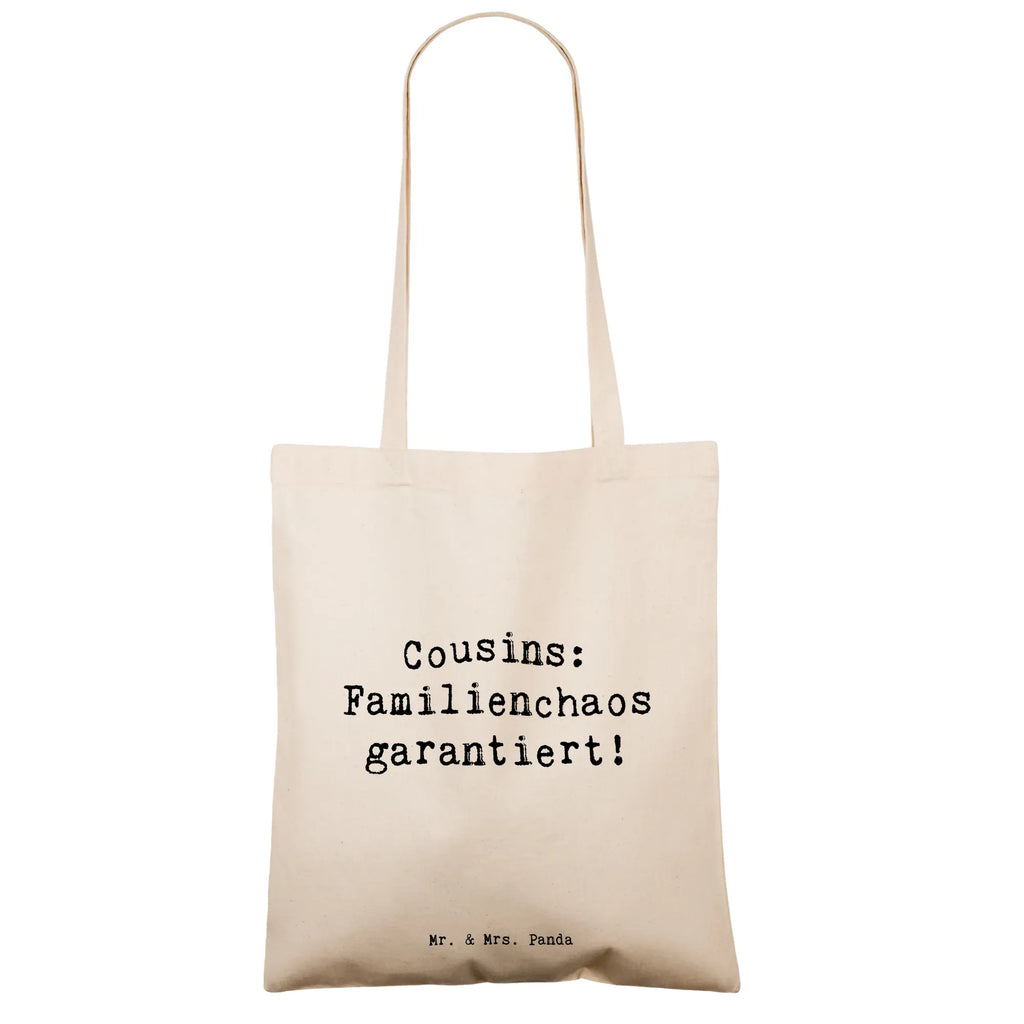 Tote bag Saying Cousins: Familienchaos garantiert! Stoffbeutel, Einkaufstüte, Jutebeutel, Tragetasche, Strandtasche, Jutetasche, Badetasche, Laptoptasche, Beuteltasche, Tasche, Schultertasche, Umhängetasche, Einkaufstasche, Stofftasche, Shopper, Beutel, Familie, Vatertag, Muttertag, Bruder, Schwester, Mama, Papa, Oma, Opa