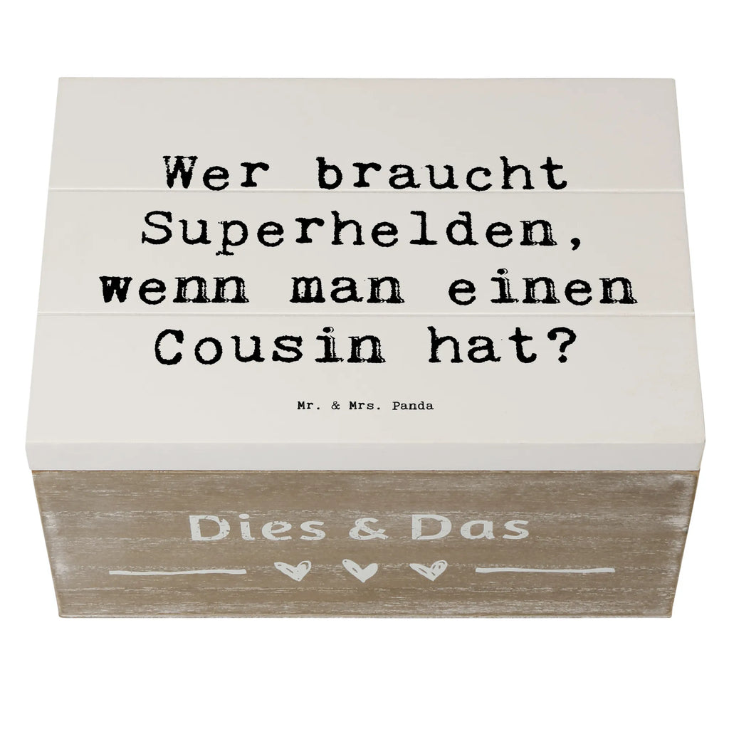 Holzkiste Spruch Cousin Held Schatulle, Geschenkbox, Aufbewahrungsbox, Erinnerungsbox, XXL, Holzkiste, Schatzkiste, Geschenkdose, Kiste, Truhe, Erinnerungskiste, Dekokiste, Familie, Vatertag, Muttertag, Bruder, Schwester, Mama, Papa, Oma, Opa
