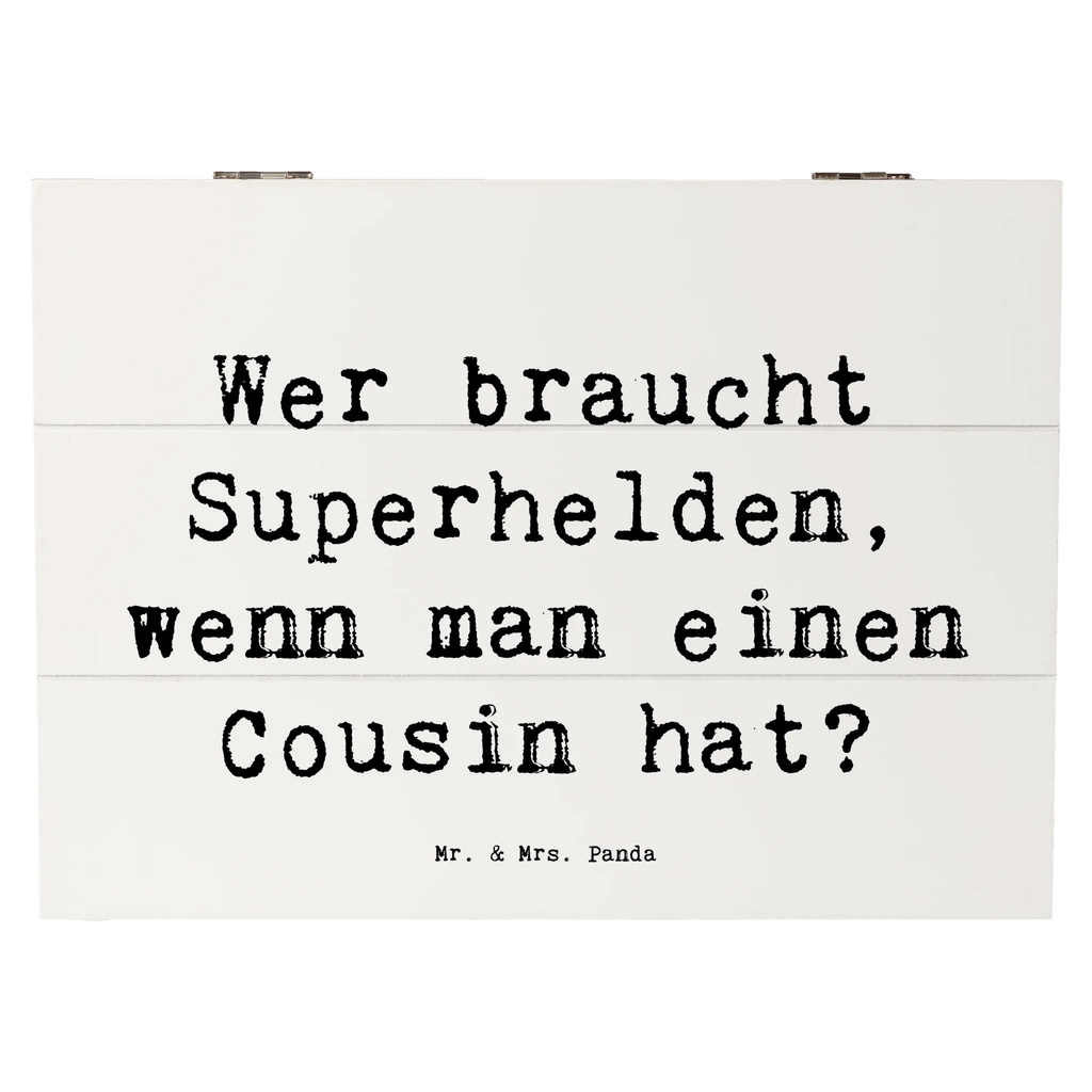 Holzkiste Spruch Cousin Held Schatulle, Geschenkbox, Aufbewahrungsbox, Erinnerungsbox, XXL, Holzkiste, Schatzkiste, Geschenkdose, Kiste, Truhe, Erinnerungskiste, Dekokiste, Familie, Vatertag, Muttertag, Bruder, Schwester, Mama, Papa, Oma, Opa