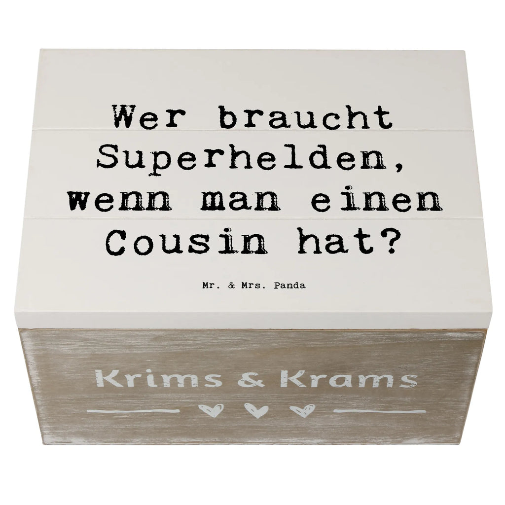 Holzkiste Spruch Cousin Held Schatulle, Geschenkbox, Aufbewahrungsbox, Erinnerungsbox, XXL, Holzkiste, Schatzkiste, Geschenkdose, Kiste, Truhe, Erinnerungskiste, Dekokiste, Familie, Vatertag, Muttertag, Bruder, Schwester, Mama, Papa, Oma, Opa