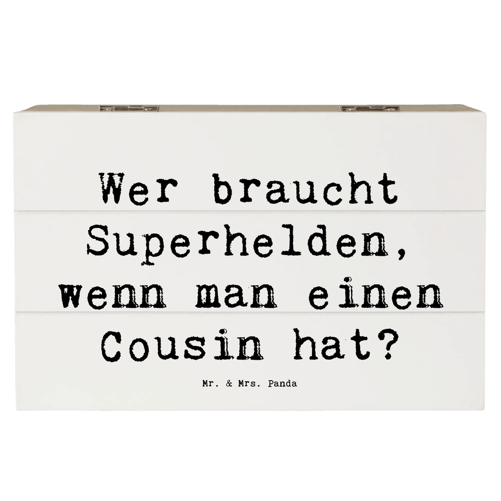 Holzkiste Spruch Cousin Held Schatulle, Geschenkbox, Aufbewahrungsbox, Erinnerungsbox, XXL, Holzkiste, Schatzkiste, Geschenkdose, Kiste, Truhe, Erinnerungskiste, Dekokiste, Familie, Vatertag, Muttertag, Bruder, Schwester, Mama, Papa, Oma, Opa