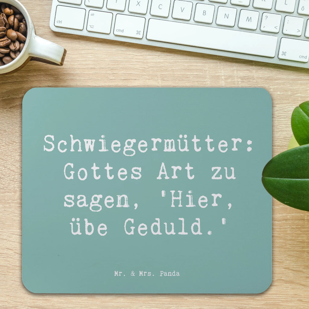 Mouse mat Saying Schwiegermütter: Gottes Art zu sagen, 'Hier, übe Geduld.' Mousepad, Computer zubehör, Büroausstattung, PC Zubehör, Arbeitszimmer, Mauspad, Einzigartiges Mauspad, Designer Mauspad, Mausunterlage, Mauspad Büro, Familie, Vatertag, Muttertag, Bruder, Schwester, Mama, Papa, Oma, Opa