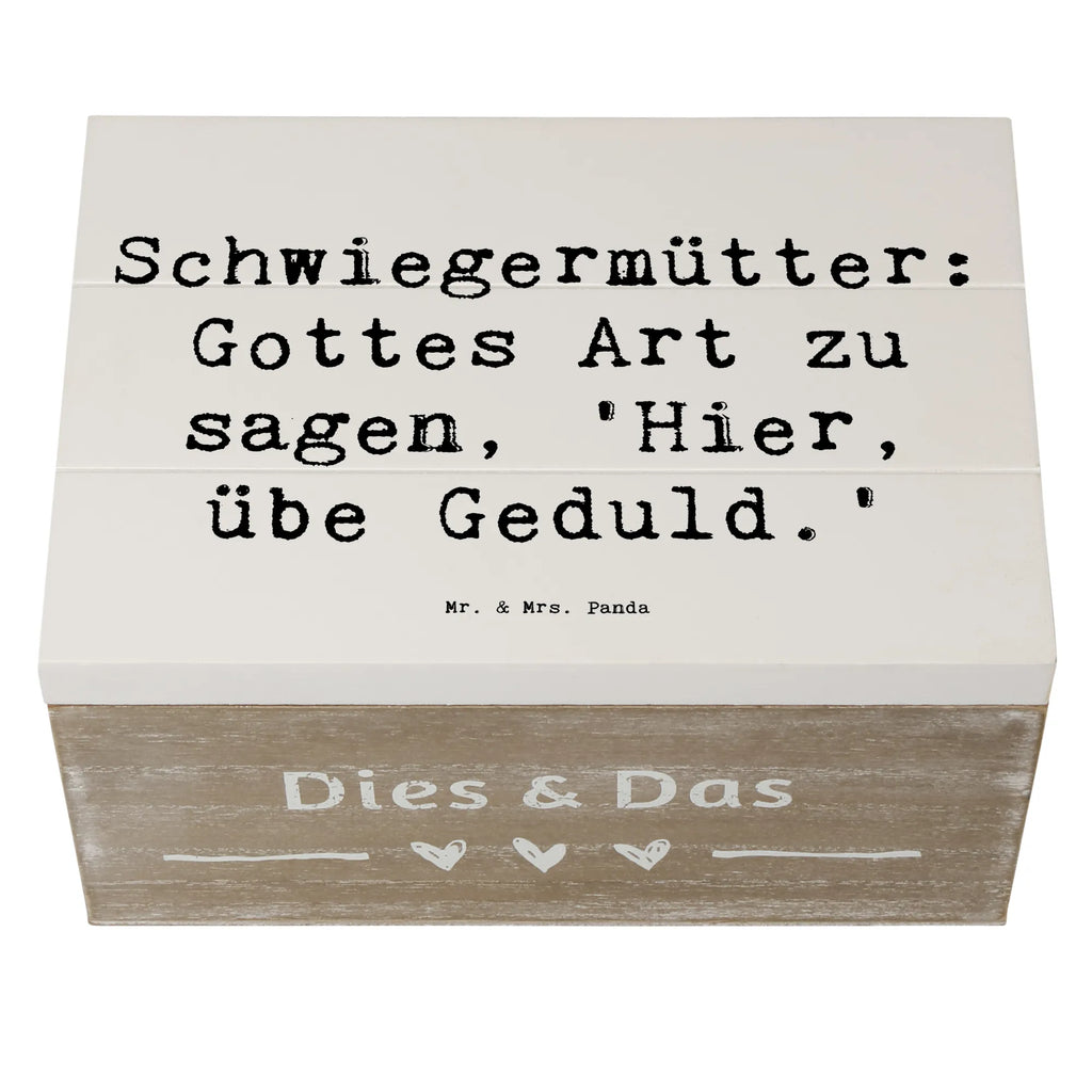 Holzkiste Spruch Schwiegermutter Geduld XXL, Dekokiste, Geschenkbox, Holzkiste, Truhe, Geschenkdose, Aufbewahrungsbox, Schatulle, Schatzkiste, Erinnerungskiste, Erinnerungsbox, Kiste, Familie, Vatertag, Muttertag, Bruder, Schwester, Mama, Papa, Oma, Opa