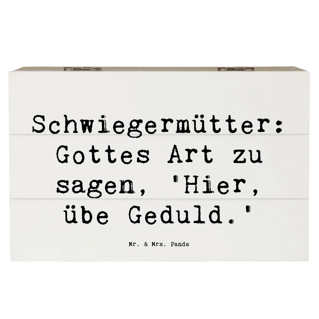 Holzkiste Spruch Schwiegermutter Geduld XXL, Dekokiste, Geschenkbox, Holzkiste, Truhe, Geschenkdose, Aufbewahrungsbox, Schatulle, Schatzkiste, Erinnerungskiste, Erinnerungsbox, Kiste, Familie, Vatertag, Muttertag, Bruder, Schwester, Mama, Papa, Oma, Opa