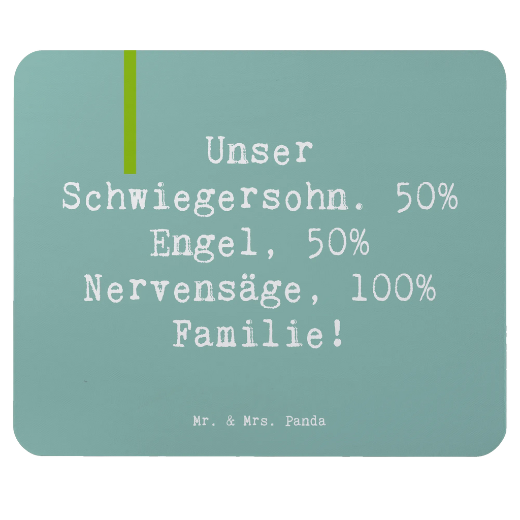Mauspad Spruch Unser Schwiegersohn. 50% Engel, 50% Nervensäge, 100% Familie! Mousepad, Computer zubehör, Büroausstattung, PC Zubehör, Arbeitszimmer, Mauspad, Einzigartiges Mauspad, Designer Mauspad, Mausunterlage, Mauspad Büro, Familie, Vatertag, Muttertag, Bruder, Schwester, Mama, Papa, Oma, Opa