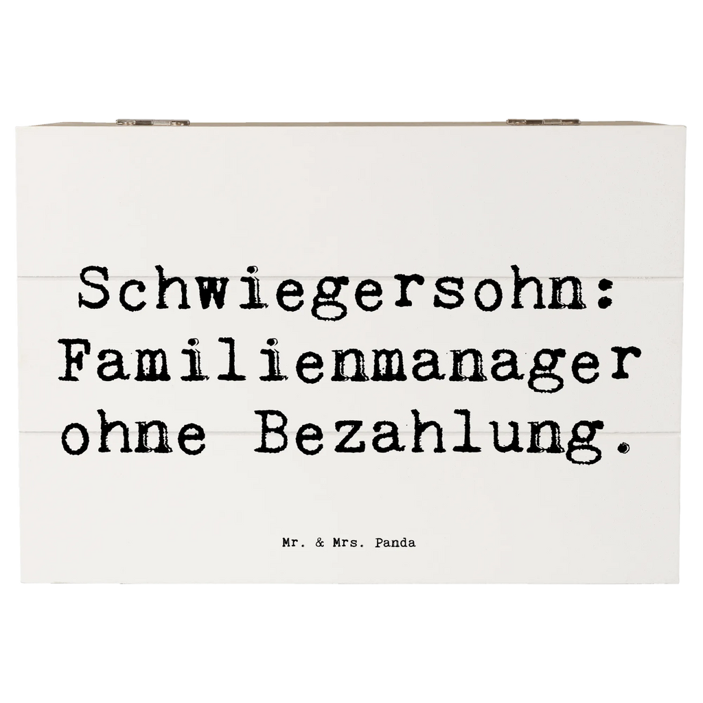 Holzkiste Spruch Schwiegersohn Manager Truhe, Kiste, Dekokiste, Schatulle, Schatzkiste, Geschenkdose, Erinnerungskiste, Geschenkbox, XXL, Aufbewahrungsbox, Erinnerungsbox, Holzkiste, Familie, Vatertag, Muttertag, Bruder, Schwester, Mama, Papa, Oma, Opa