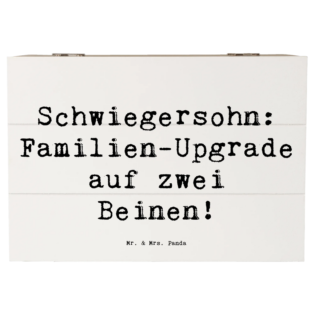 Holzkiste Spruch Schwiegersohn Upgrade Dekokiste, Holzkiste, Kiste, Truhe, Schatulle, Erinnerungskiste, XXL, Schatzkiste, Geschenkbox, Geschenkdose, Aufbewahrungsbox, Erinnerungsbox, Familie, Vatertag, Muttertag, Bruder, Schwester, Mama, Papa, Oma, Opa