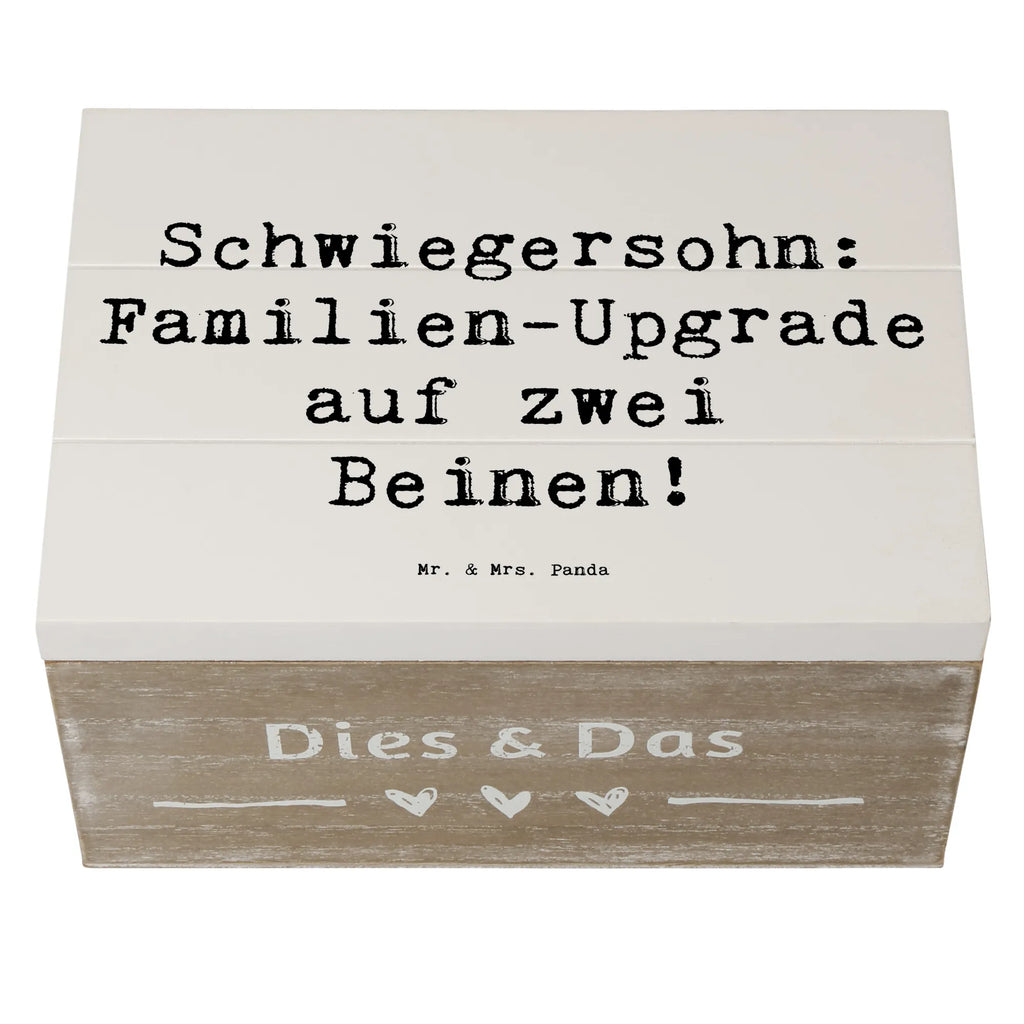 Holzkiste Spruch Schwiegersohn Upgrade Dekokiste, Holzkiste, Kiste, Truhe, Schatulle, Erinnerungskiste, XXL, Schatzkiste, Geschenkbox, Geschenkdose, Aufbewahrungsbox, Erinnerungsbox, Familie, Vatertag, Muttertag, Bruder, Schwester, Mama, Papa, Oma, Opa