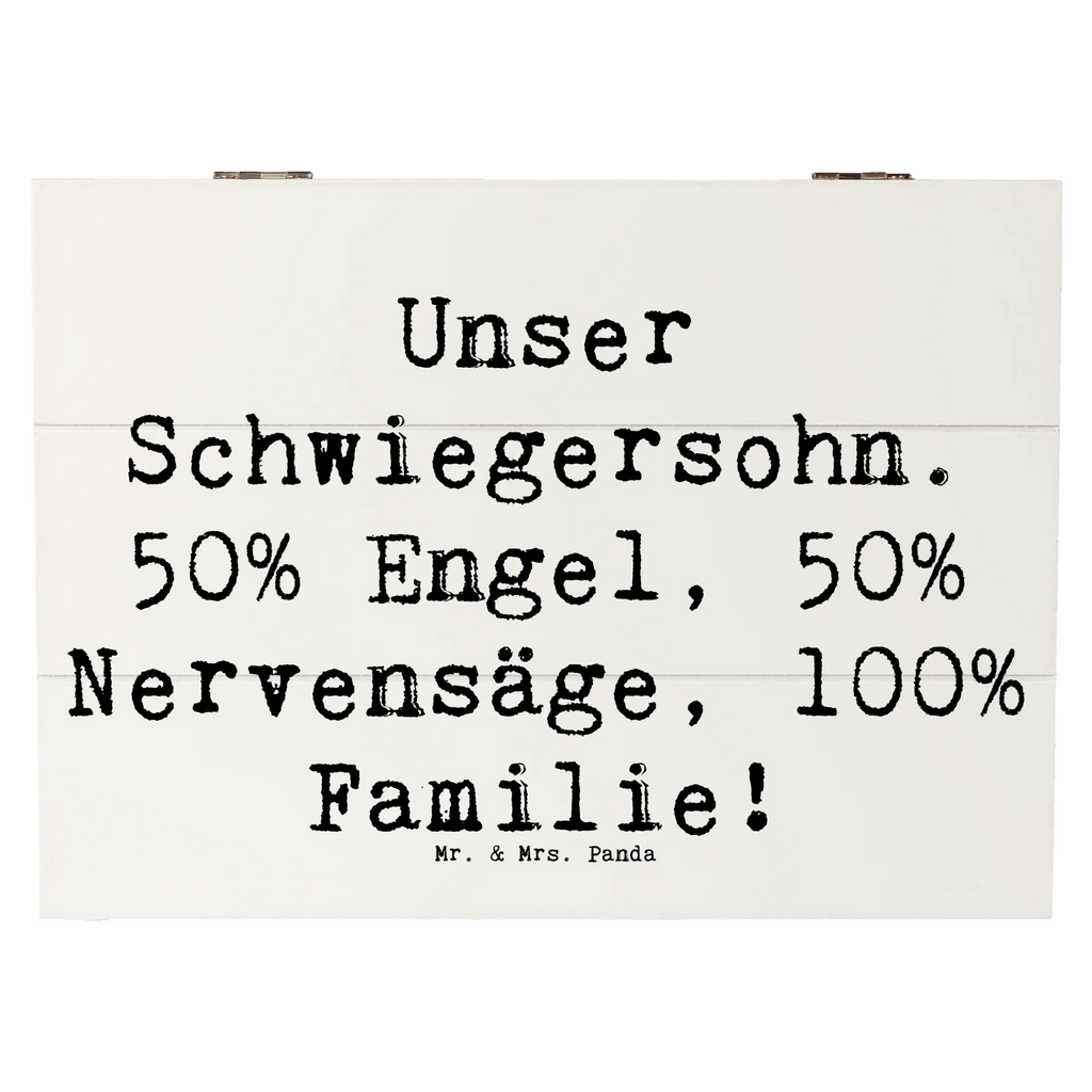 Holzkiste Spruch Unser Schwiegersohn. 50% Engel, 50% Nervensäge, 100% Familie! schmuckkästchen, Kiste, erinnerungsbox hochzeit, Schatzkiste, aufbewahrungskiste, Erinnerungskiste, Dekokiste, aufbewahrungsbox aus holz, Aufbewahrungsbox, Holzkiste, holztruhe, holzboxen, erinnerungsbox baby, Erinnerungsbox, holzbox mit deckel, dekorative holzkiste, Truhe, Geschenkbox, holz aufbewahrungsbox, aufbewahrungsbox holz, box aus holz, Schatulle, holzbox, ordnungsbox, deko box, holzkiste mit deckel, holzkisten, Familie, Mama, Schwester, Opa, Bruder, Vatertag, Papa, Muttertag, Oma