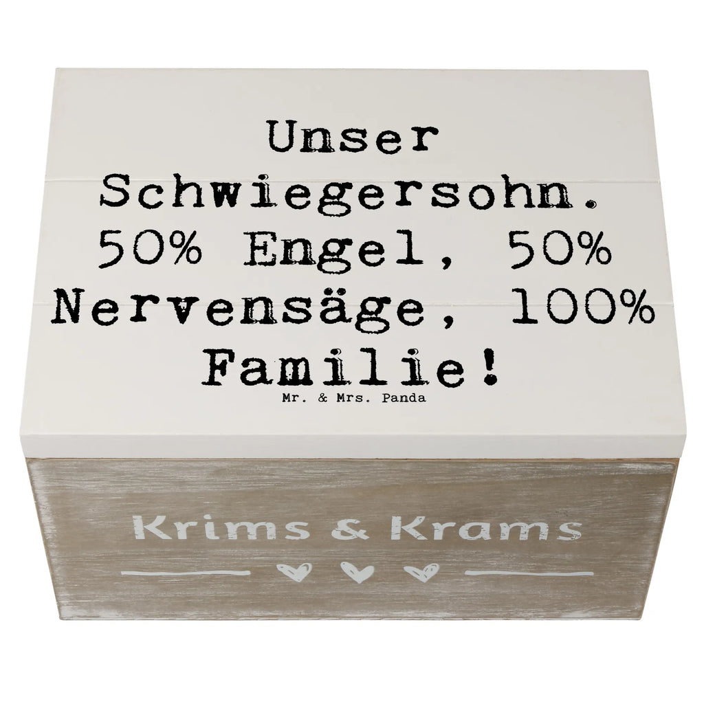 Holzkiste Spruch Unser Schwiegersohn. 50% Engel, 50% Nervensäge, 100% Familie! schmuckkästchen, Kiste, erinnerungsbox hochzeit, Schatzkiste, aufbewahrungskiste, Erinnerungskiste, Dekokiste, aufbewahrungsbox aus holz, Aufbewahrungsbox, Holzkiste, holztruhe, holzboxen, erinnerungsbox baby, Erinnerungsbox, holzbox mit deckel, dekorative holzkiste, Truhe, Geschenkbox, holz aufbewahrungsbox, aufbewahrungsbox holz, box aus holz, Schatulle, holzbox, ordnungsbox, deko box, holzkiste mit deckel, holzkisten, Familie, Mama, Schwester, Opa, Bruder, Vatertag, Papa, Muttertag, Oma