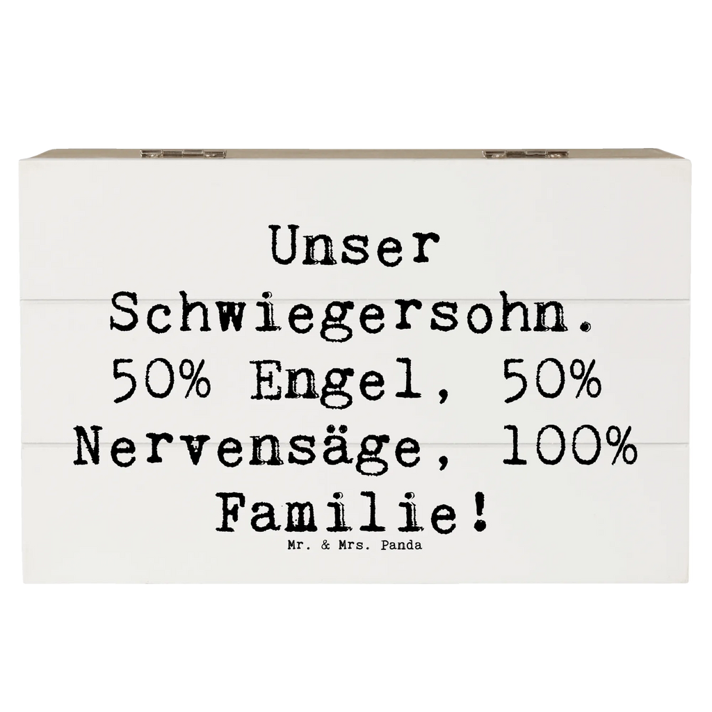 Holzkiste Spruch Unser Schwiegersohn. 50% Engel, 50% Nervensäge, 100% Familie! schmuckkästchen, Kiste, erinnerungsbox hochzeit, Schatzkiste, aufbewahrungskiste, Erinnerungskiste, Dekokiste, aufbewahrungsbox aus holz, Aufbewahrungsbox, Holzkiste, holztruhe, holzboxen, erinnerungsbox baby, Erinnerungsbox, holzbox mit deckel, dekorative holzkiste, Truhe, Geschenkbox, holz aufbewahrungsbox, aufbewahrungsbox holz, box aus holz, Schatulle, holzbox, ordnungsbox, deko box, holzkiste mit deckel, holzkisten, Familie, Mama, Schwester, Opa, Bruder, Vatertag, Papa, Muttertag, Oma