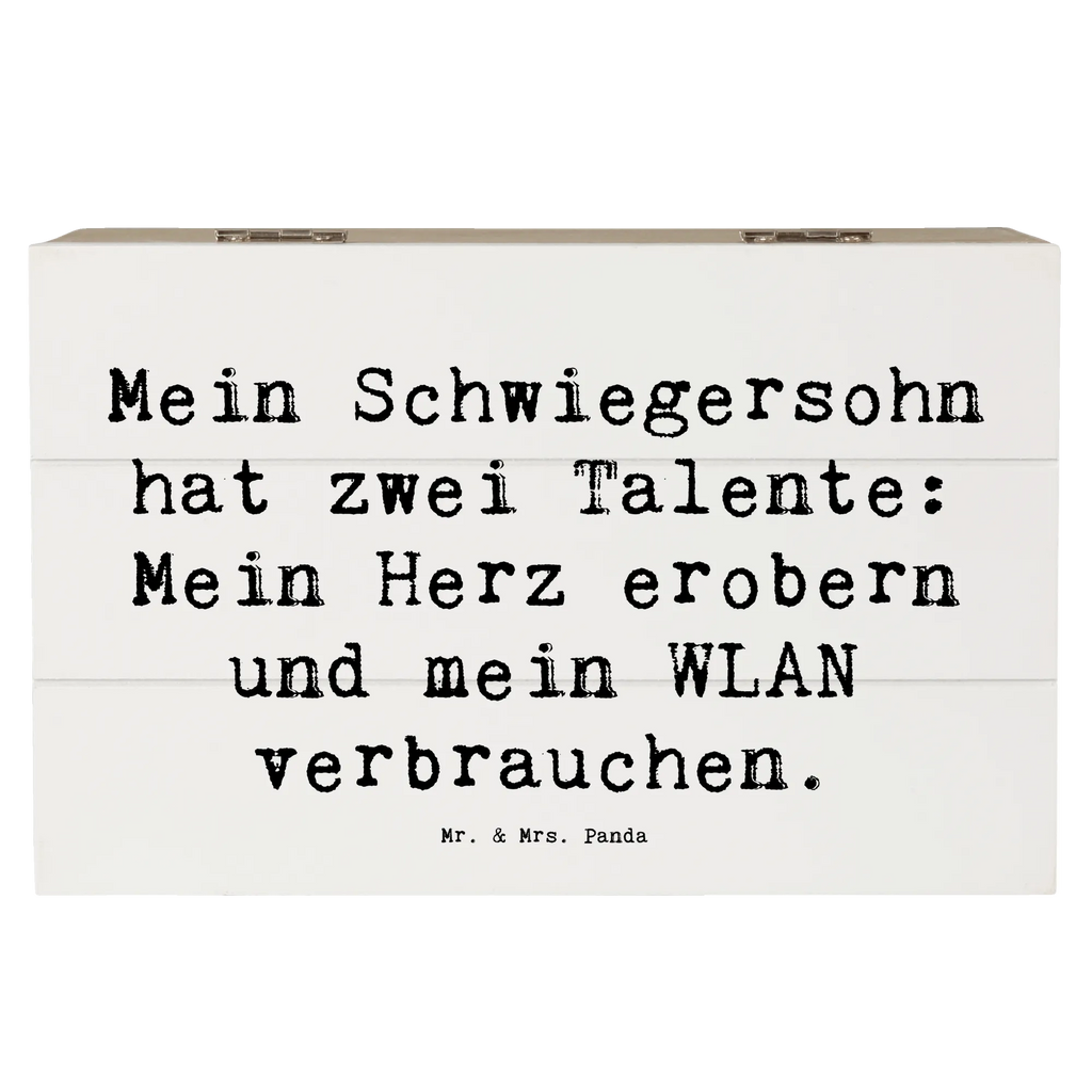 Holzkiste Spruch Schwiegersohn Talente Geschenkdose, Kiste, XXL, Erinnerungskiste, Schatulle, Dekokiste, Holzkiste, Aufbewahrungsbox, Truhe, Geschenkbox, Schatzkiste, Erinnerungsbox, Familie, Vatertag, Muttertag, Bruder, Schwester, Mama, Papa, Oma, Opa